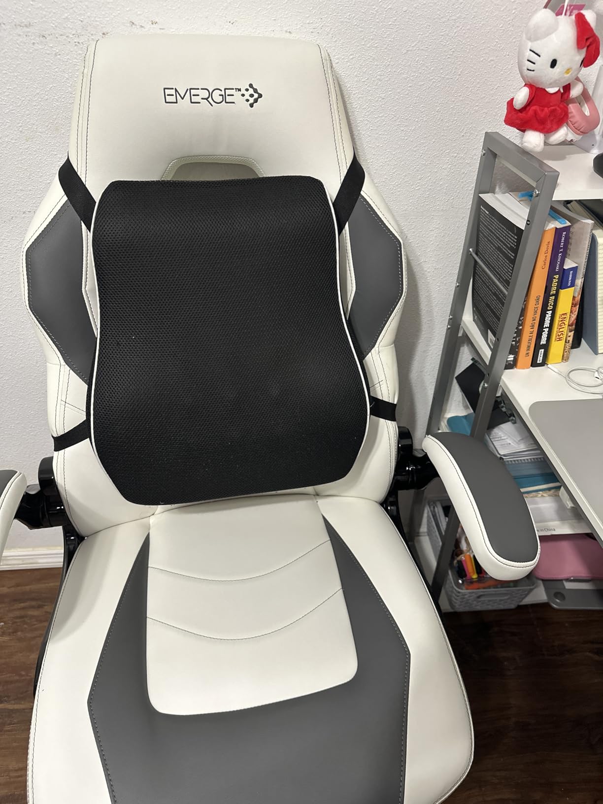 QUTOOL Lumbar Support Pillow for Office Chair, Memory Foam Low Back Support,Back Pain Relief, Ergonomic Back Cushion for Desk Chair,Gaming Chair,Adjustable Strap and Washable Cover customer photo 1