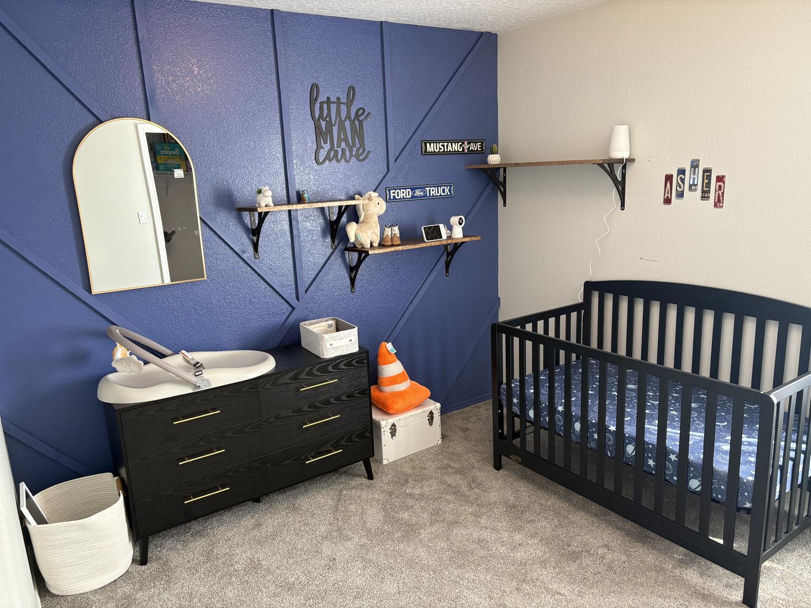 Dream On Me Odelle 5-in-1 Convertible Full-Size Baby Crib in White, GreenGuard Gold & JPMA Converts to Toddler, Day & Full-Size Bed, Sustainable Pinewood, 3 Mattress Heights customer photo 2