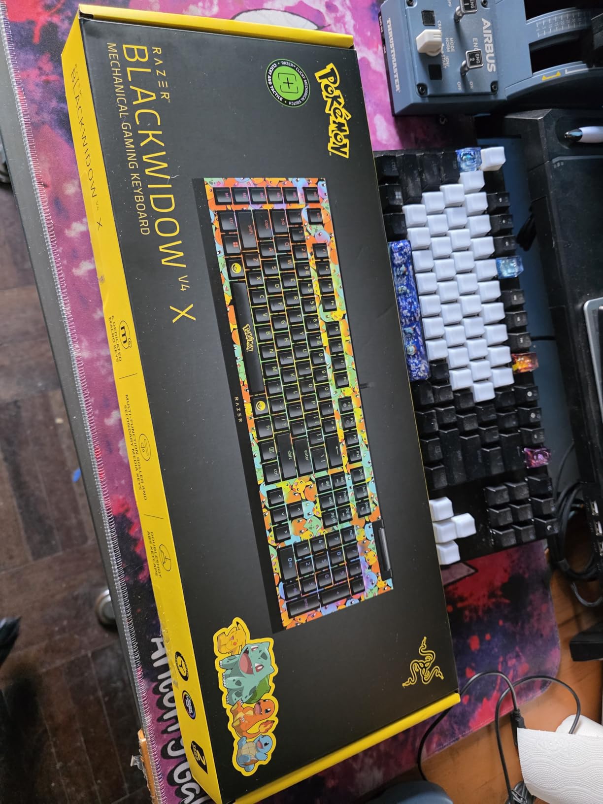 Razer BlackWidow V4 X Mechanical Gaming Keyboard: Yellow Switches Linear & Silent - 6 Macro Keys - Chroma RGB - Doubleshot ABS Keycaps - Roller & Media Keys - Snap Tap customer photo 2