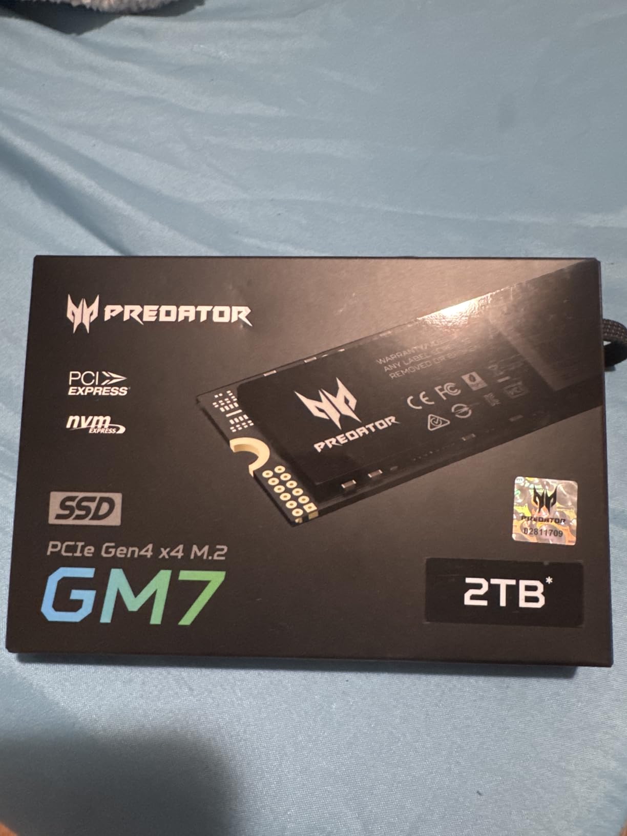 acer Predator GM7 2TB SSD: M.2 2280 PCIe Gen 4 x4 NVMe 2.0, Read Speed Up to 7400 MB/s, Internal PC Solid State Drive for Laptop, Desktop and PS5 - BL.9BWWR.119 customer photo 1