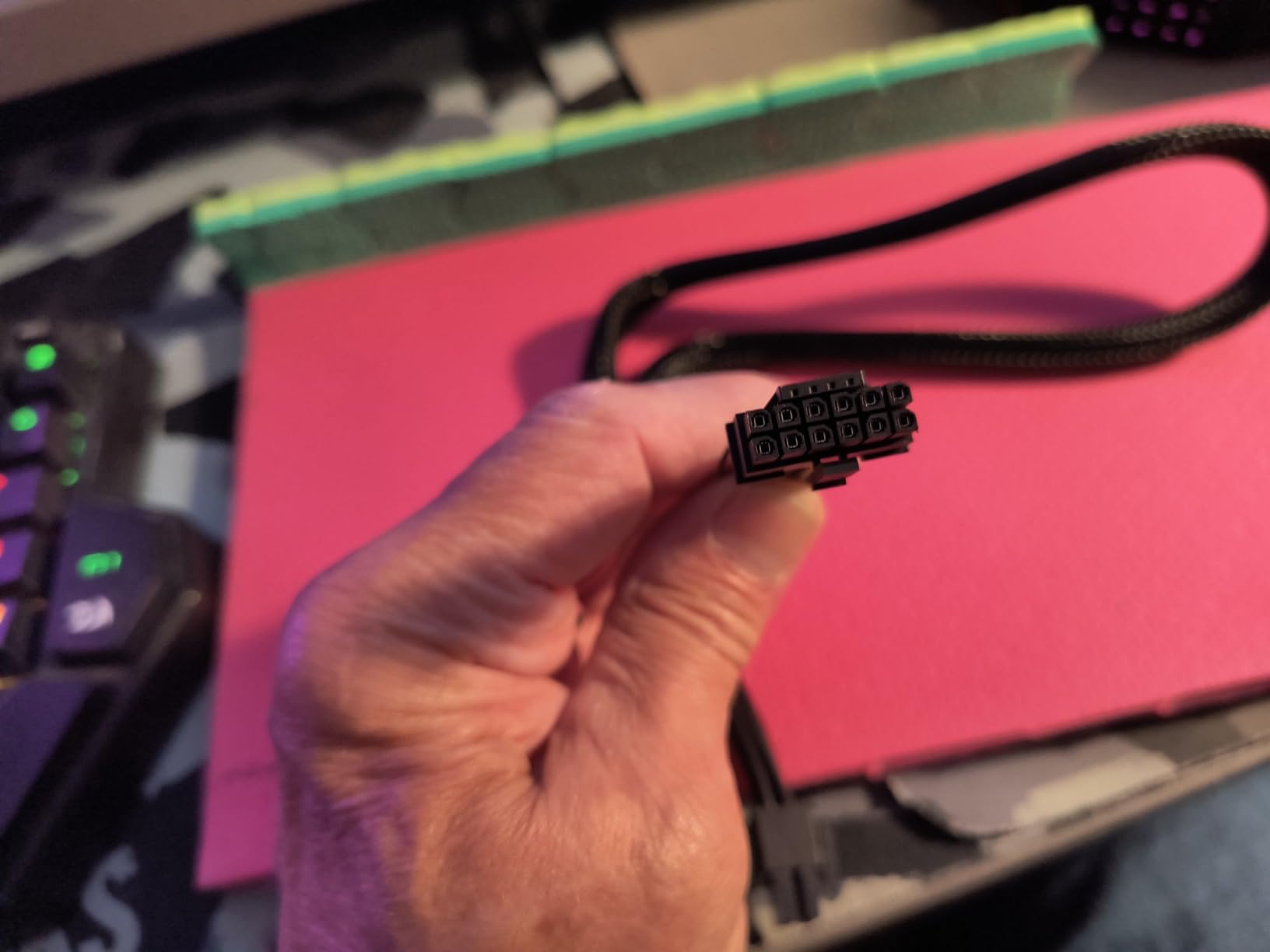 NZXT 12VHPWR Adapter Cable - 12+4-Pin (16-Pin) 12HVPWR to Dual 8-Pin PCIe - Compatible with NVIDIA 40 Series Graphics Cards and Existing NZXT ATX 2.X PSUs (PA-xG1BB) - Rated for 600 Watts - Black customer photo 1