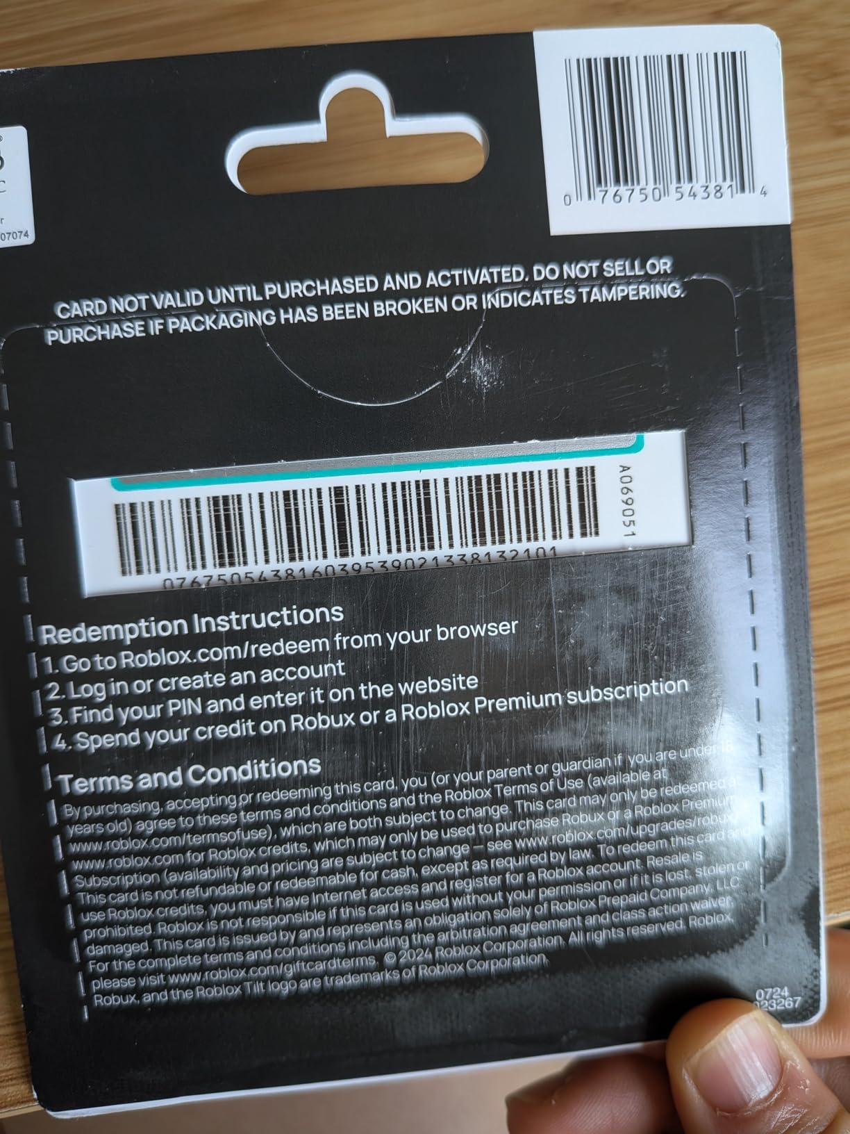 Roblox Physical Gift Cards, Multipack of 3 x $15 [Includes Free Virtual Item] [Redeem Worldwide] customer photo 1