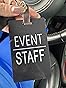 Qilery 50 Set Event Staff Lanyards with PVC Cards Lanyard Pass Staff Cards with Metal Swivel Hook for Concert Event Party Organizer Conference Party Office Supplies(Black) customer photo 1