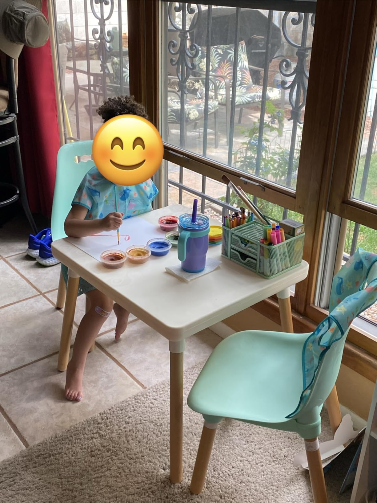 Marbrasse Mesh Desk Organizer, Pen Organizer with 2 Drawer, Multi-Functional Pencil Holder, Desk Organizers and Accessories with 5 Compartments + Drawer for Office Art Supplies customer photo 2