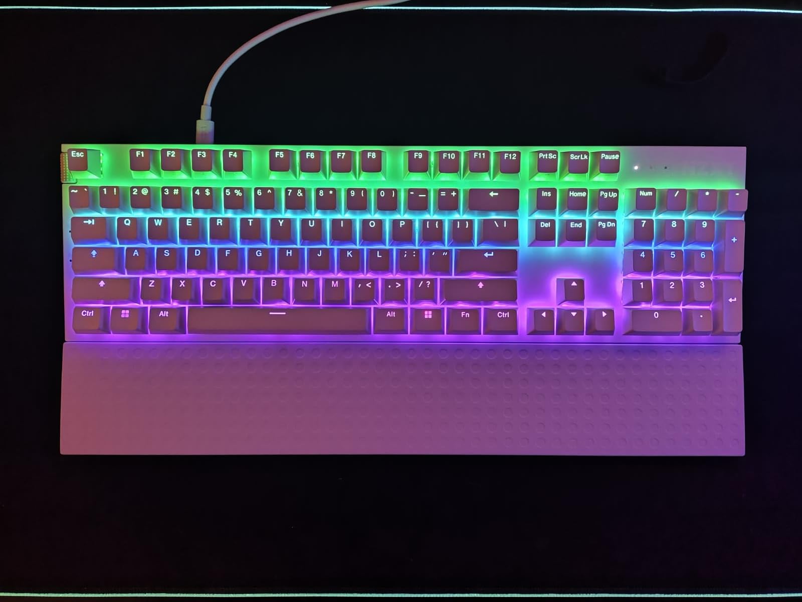NZXT Function 2 Full-Size Wired Optical Gaming Keyboard - 8K Polling Rate - Linear Optical Switches - Adjustable Actuation - Double-Shot PBT Keycaps - RGB - Hot-Swappable - Black customer photo 2