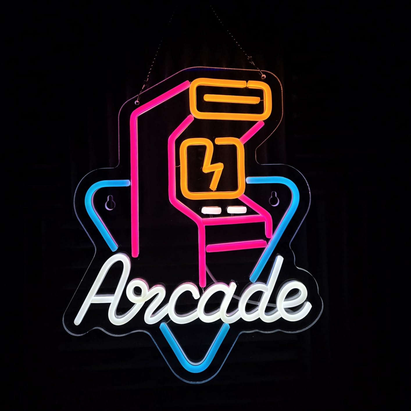 Arcade Neon Sign for Wall Dcor with Dimmable Switch LED Neon Signs Decor customer photo 1
