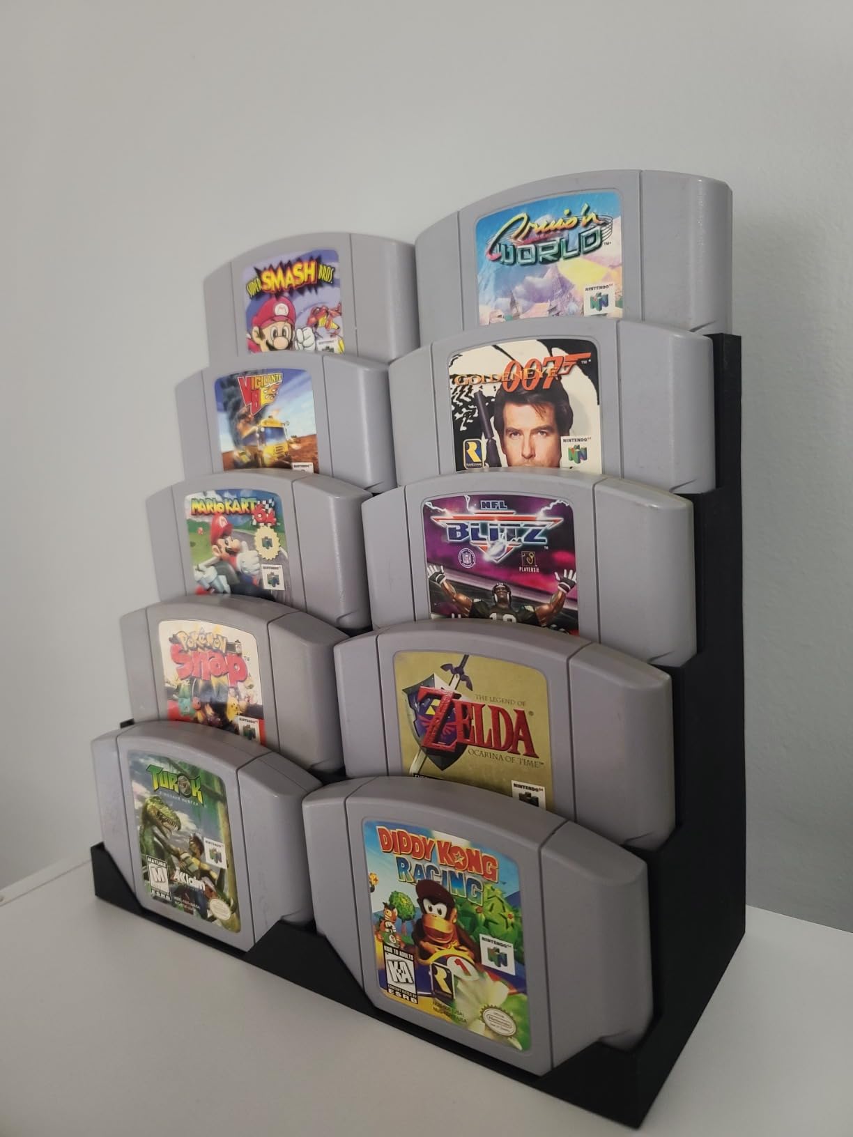 R2D3 Display Stand Compatible with Nintendo 64 Games Retro Gaming 3D Printed Organizer & Showcase (Holds 10 Games Without Protectors) customer photo 1