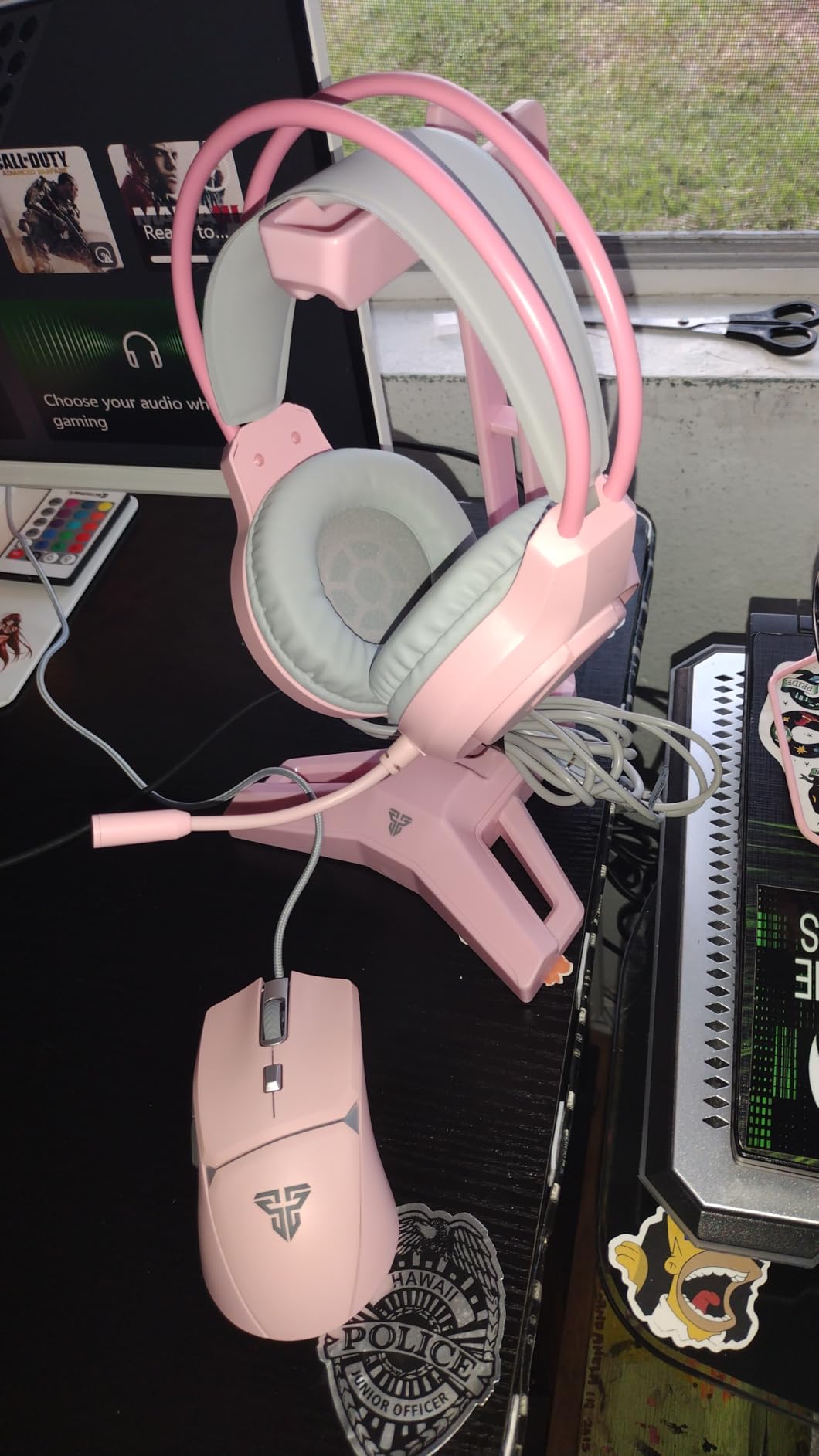 FANTECH P51S Gaming Keyboard and Mouse Combo, Headset and Stand, Mouse Pad Wired RGB Rainbow Keyboard PC Beginner Gamer Basic 5 in-1 Gaming Set customer photo 1