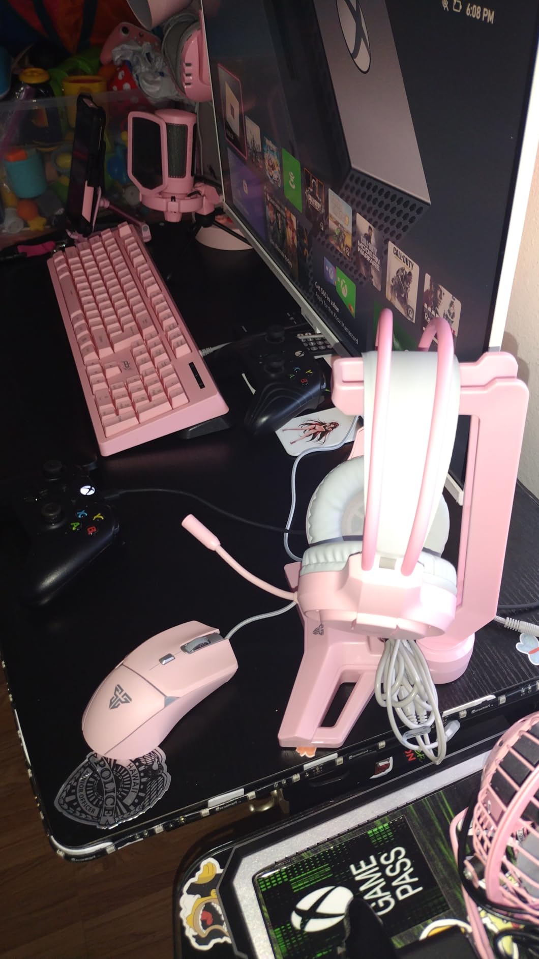 FANTECH P51S Gaming Keyboard and Mouse Combo, Headset and Stand, Mouse Pad Wired RGB Rainbow Keyboard PC Beginner Gamer Basic 5 in-1 Gaming Set customer photo 2