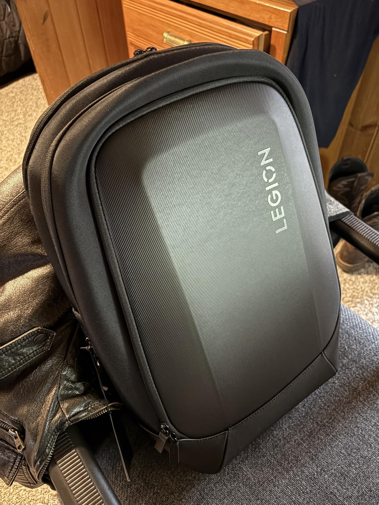 Lenovo Legion Gaming Backpack GB400 for Computers Up to 16 Inch - Lightweight Water Repellant Bag with Multiple Pockets, & Superior Valuables Protection for Gamers (Black) customer photo 1