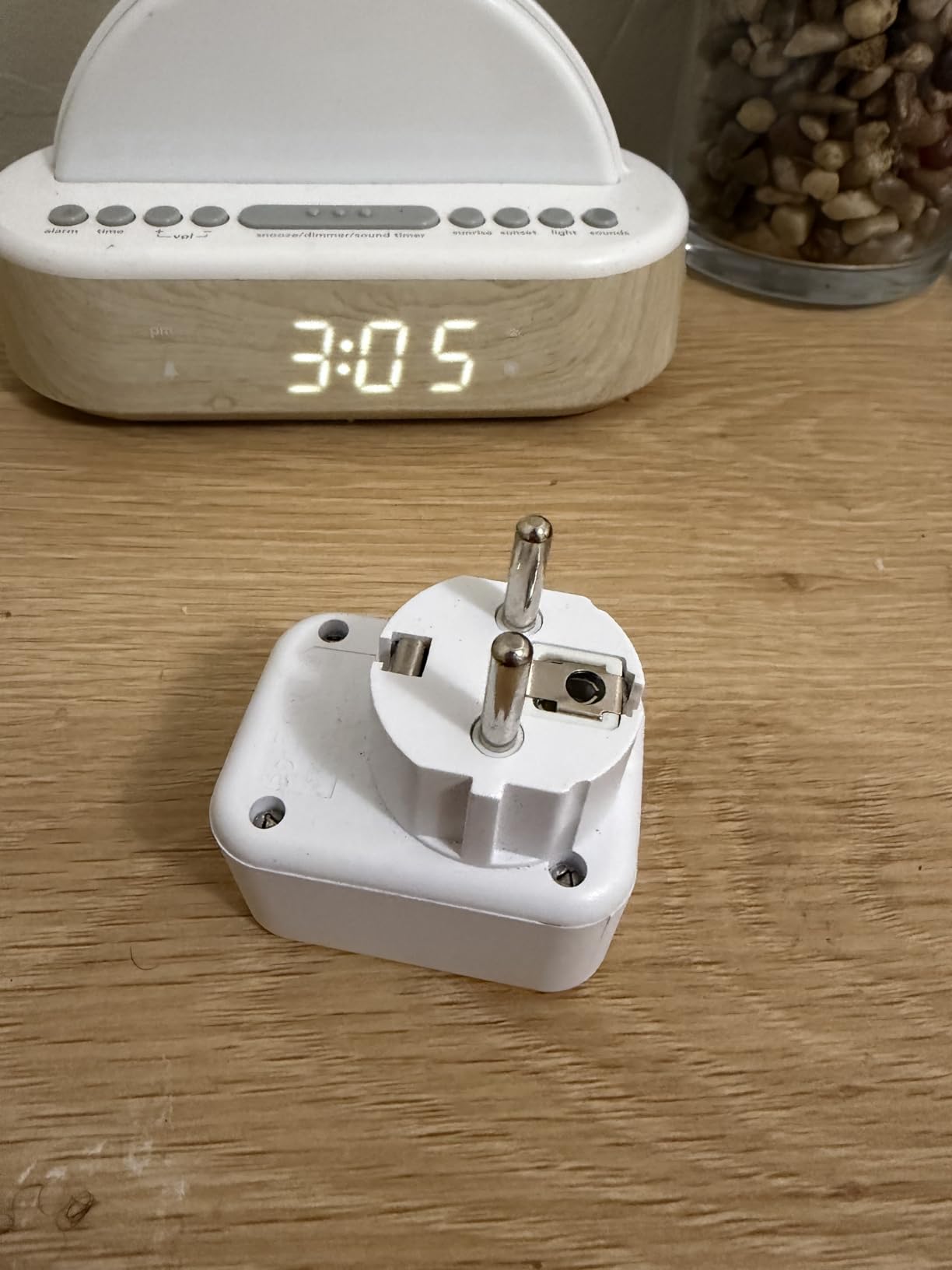 European Travel Plug Adapter USB C, HANYCONY International Plug Adapter, US to Europe Adapter Plug 2 Outlets 3 USB Ports(2 C Port), Type C Power Adapter to Italy Spain France Portugal Iceland Germany customer photo 1