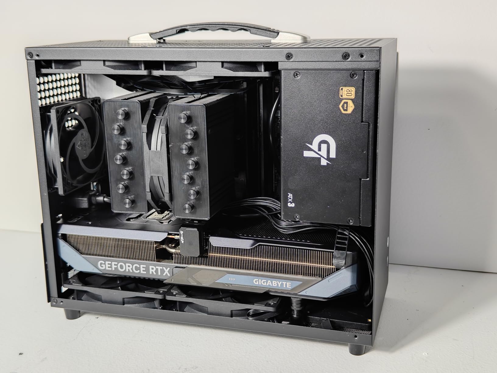 EZDIY-FAB PCIe 5.1 Adapter - 600W 12+4pin, 16pin 12VHPWR GPU Power Connector, 12V-2x6 GPU Adapter,180 Degree Right Angle - Compatible with RTX 3090Ti, 4070Ti, 4080, 4090 GPU - STD Type, Black, 1 Pack customer photo 1