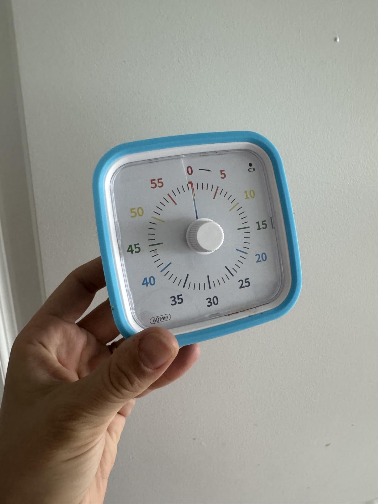 Yunbaoit Visual Timer with Protective Case, Rainbow Disk 60 Minute Countdown Timer for Kids and Adults, Silent Time Management Tool(Blue Rainbow) customer photo 1