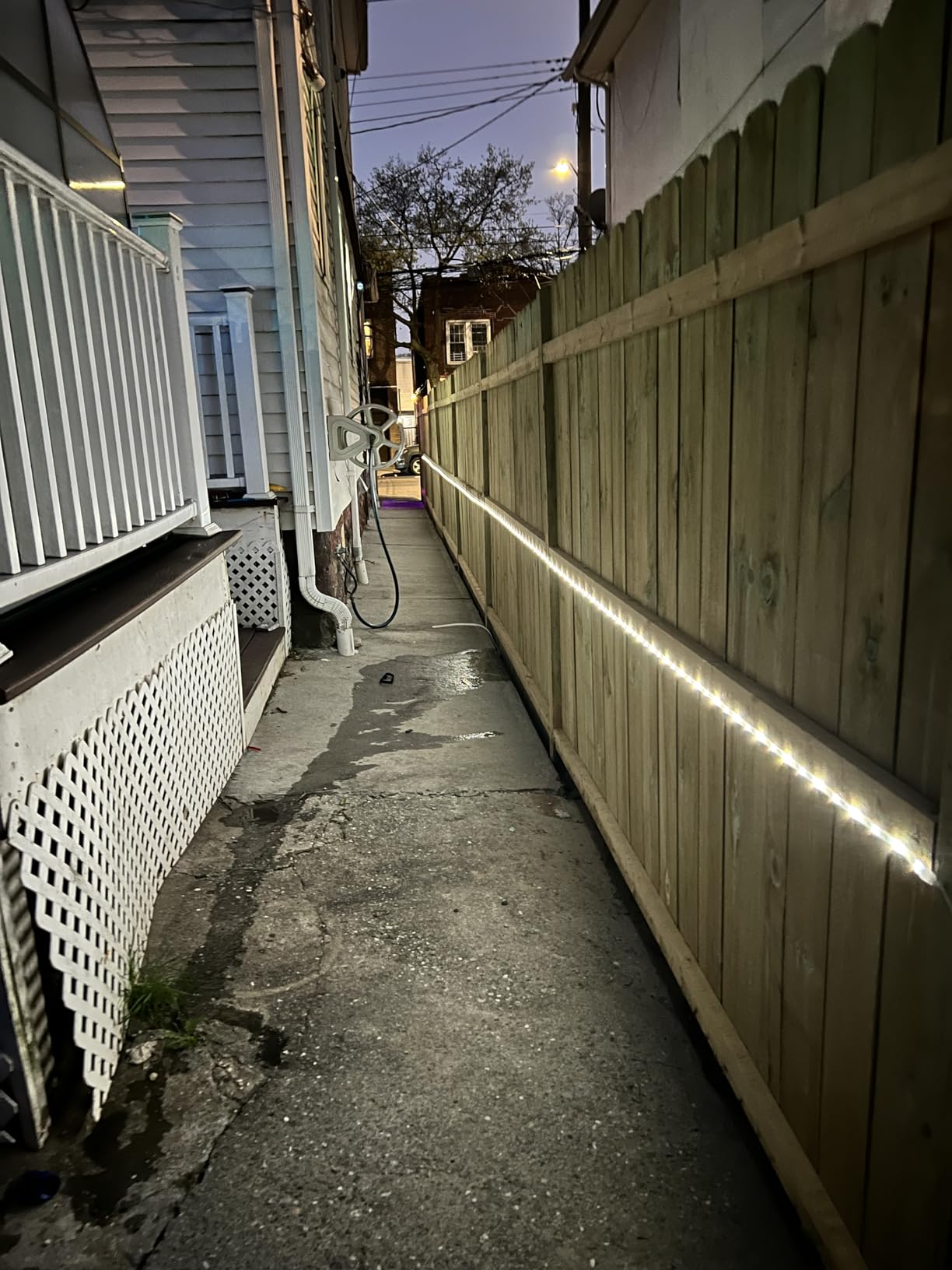 DBFAIRY 50Ft Solar LED Strip Lights Outdoor, Large Capacity Solar Powered Flexible Tape Lights with Remote Dimmable 8 Lighting Modes for Patio Pool Camping Decor, 6000K Cool White customer photo 1