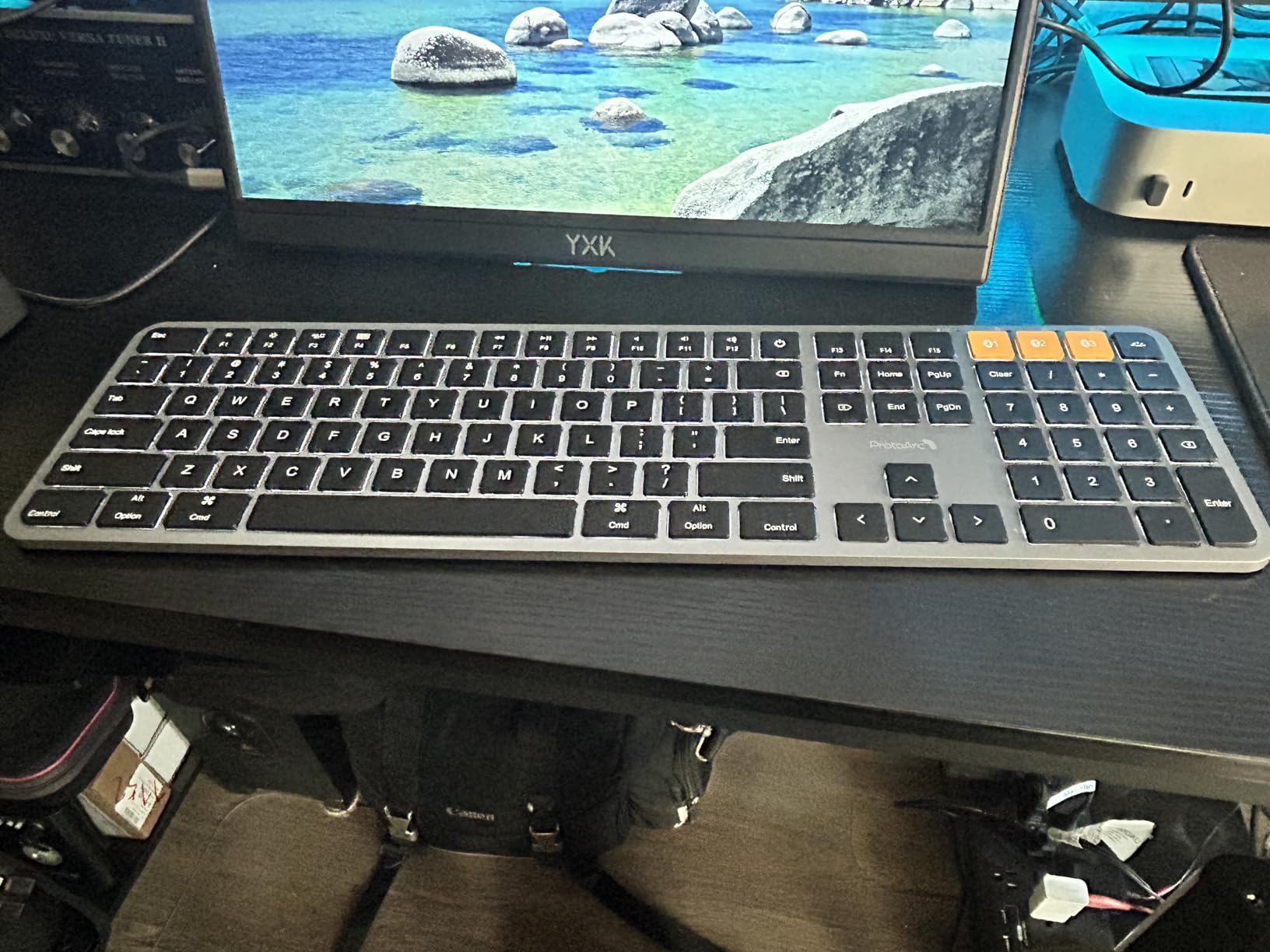 ProtoArc Backlit Bluetooth Keyboard and Mouse for Mac, KM100-A Full Size Wireless Keyboard Mouse for Mac, Multi-Device Rechargeable for MacBook Pro/Air, iPhone, iPad, Space Gray customer photo 1