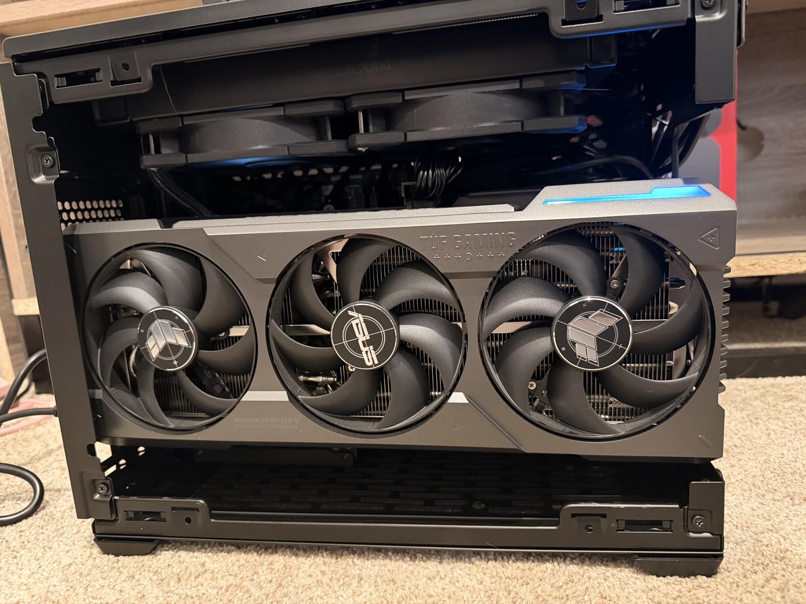 Cooler Master NR200P V2 Mini-ITX PC Case Ready, SFX Fit PSU Ready to Install, 280mm AIO Support, 357mm Vertical GPU Mount, Designed Ready Nvidia RTX 5090 | AMD RX 9070 XT, Tempered Glass, DIY customer photo 2