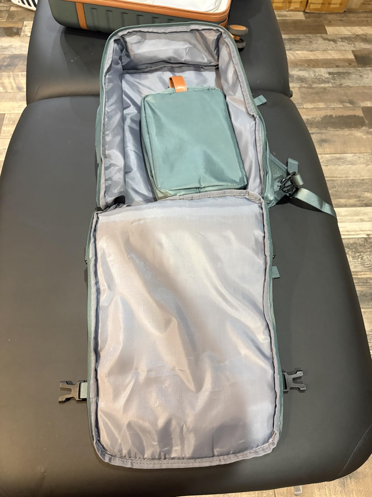 Luggage Sets 3 Piece, Carry On Luggage 20In With Spinner Wheels, PC Hardside Suitcase Set with TSA Lock, Durable Carry On Suitcase With Travel Backpack for Men (Grey, 3 piece set (20inch)) customer photo 1