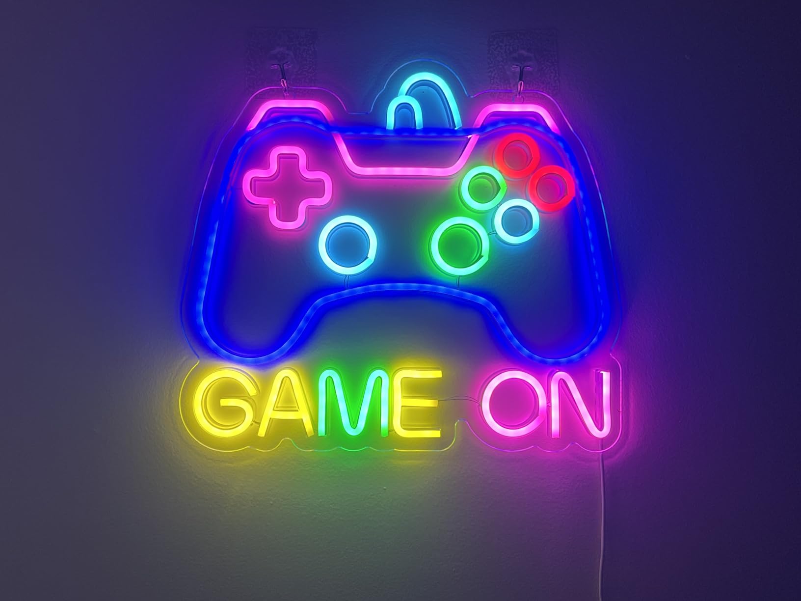 Gamer Neon Sign for Gamer Room Decor, Dimmable Arcade Neon Signs for Wall Decor, USB Powered Bright LED Neon Gaming Signs for Boys Room, Best Gamer Gifts for Teenage Boys, Kids(13.3