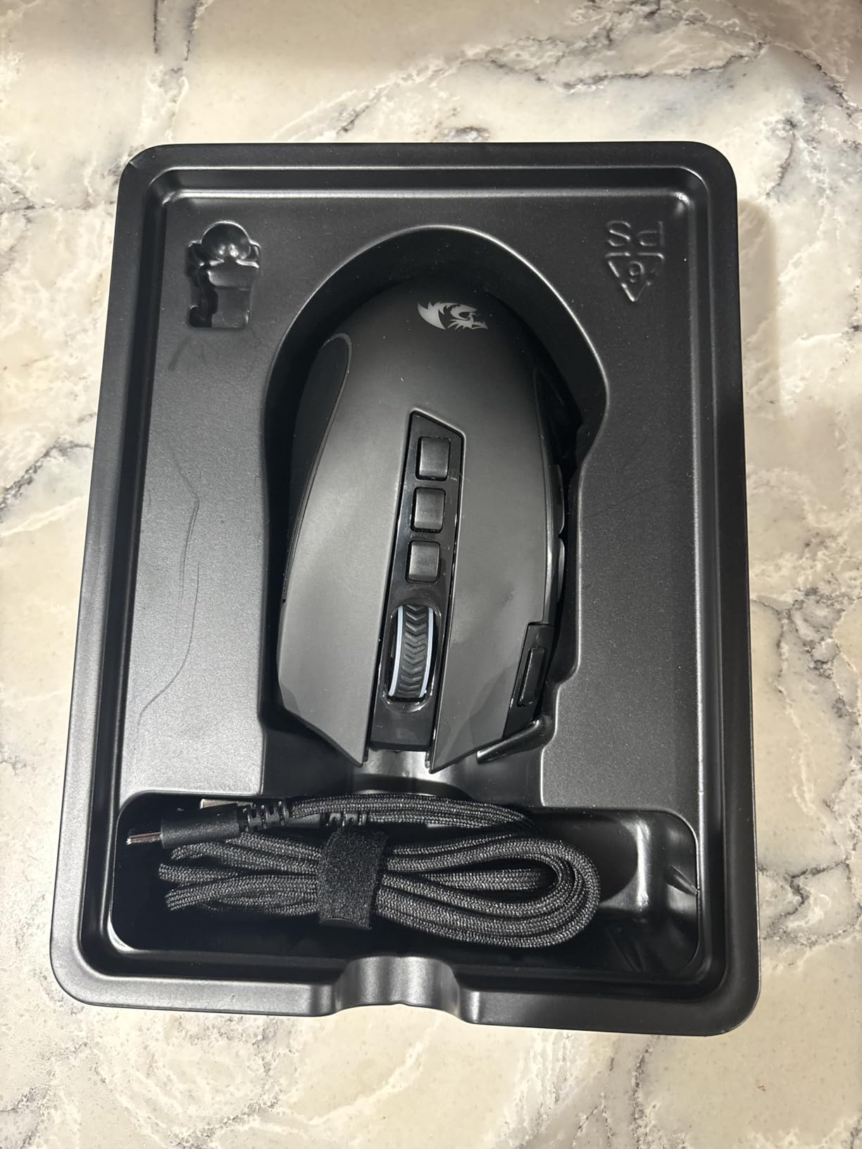 Redragon M612 PRO RGB Gaming Mouse, 8000 DPI Wired/Wireless Optical Mouse with 9 Programmable Buttons and 7 Backlit Modes, BT and 2.4G Wireless, Software Supports DIY Keybinds customer photo 1