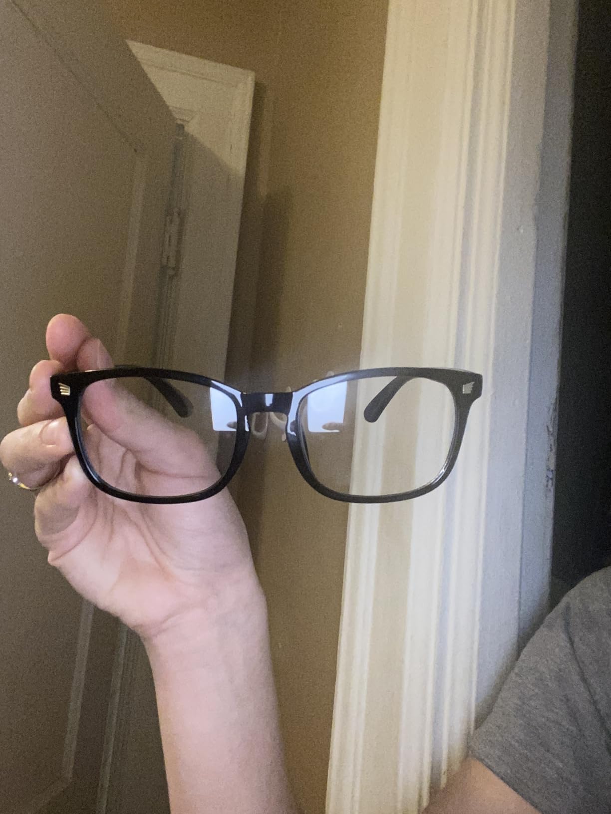 Gaoye Transparent, Clear Blue Light Glasses for Computer & Gaming - Anti UV Ray Lenses, Scratch-Resistant & Comfort Fit customer photo 2