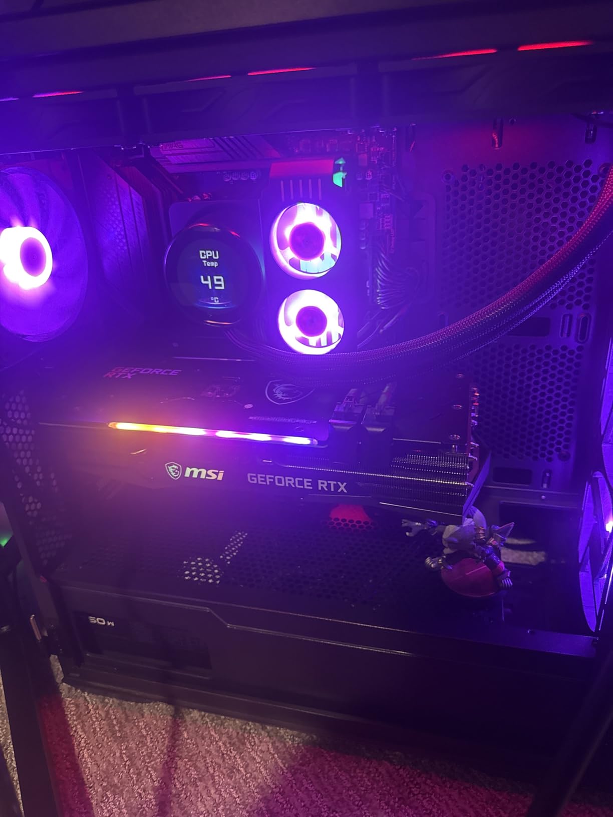 Memory RAM Cooling Fans,5v/3-Pin ARGB Light Effect Memory Cooler for DIY PC Gaming. (White) customer photo 1