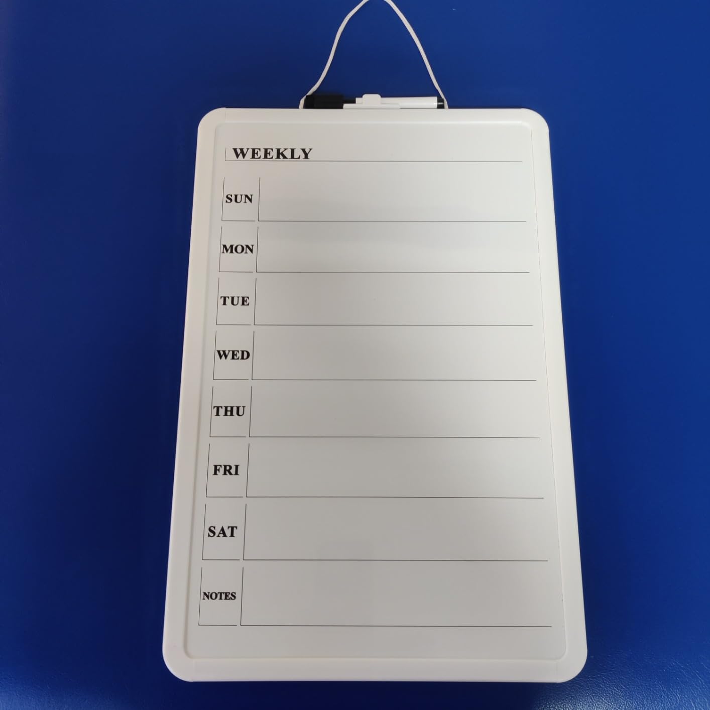 MaxGear Weekly Dry Erase Calendar Board for Wall, 11 x 17 Inch Double-Sided Magnetic Whiteboard, Weekly Planner on One Side and Blank Whiteboard on The Other, Includes 3 Color Markers and Magnets customer photo 2