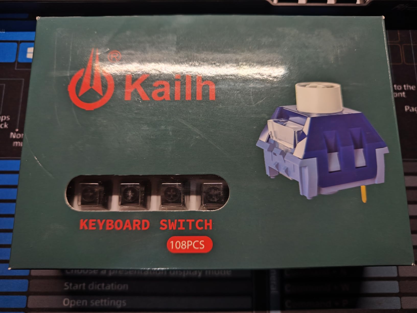 Kailh Box Ice Cream PRO MAX Switches for Mechanical Keyboard,5-pin Linear/45gf/Pre lubed/upgrated POM Material/Stronger Reboud Switches(72pcs) customer photo 2