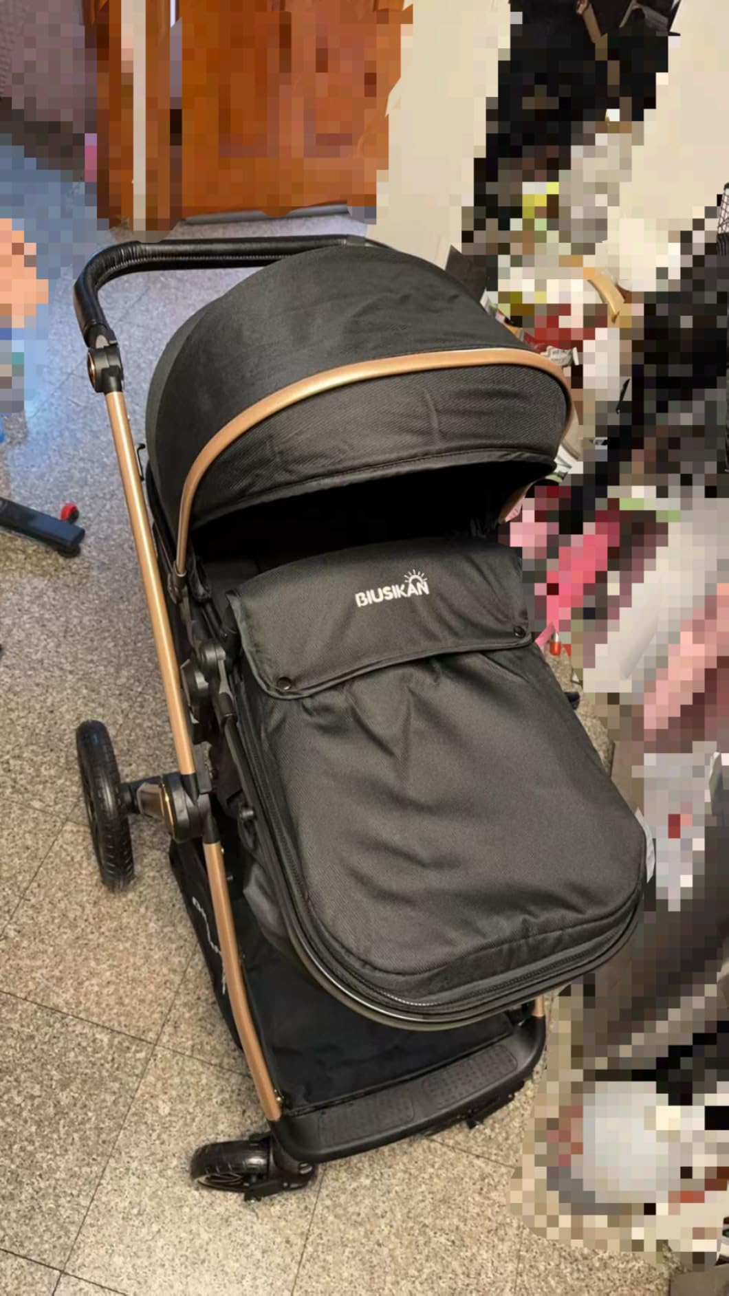 6-in-1 Convertible Baby Stroller with Bassinet - Folding Infant Newborn Stroller customer photo 2