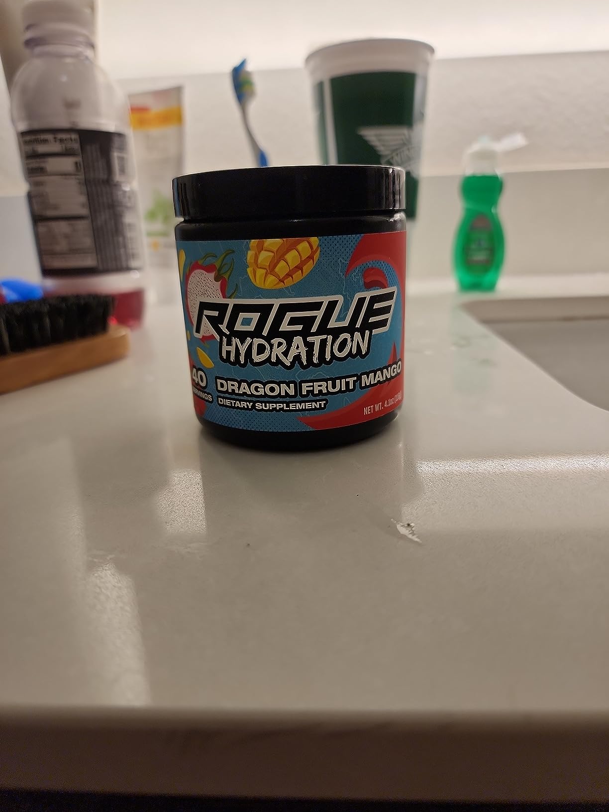 Rogue Energy Hydration Powder for Daily Use & Long Gaming Hours - Electrolyte Powder with Magnesium, Potassium, Vitamin - Hydrate Electrolyte Powder - Sugar & Gluten Free (Radiant Rush - 40 Servings) customer photo 1