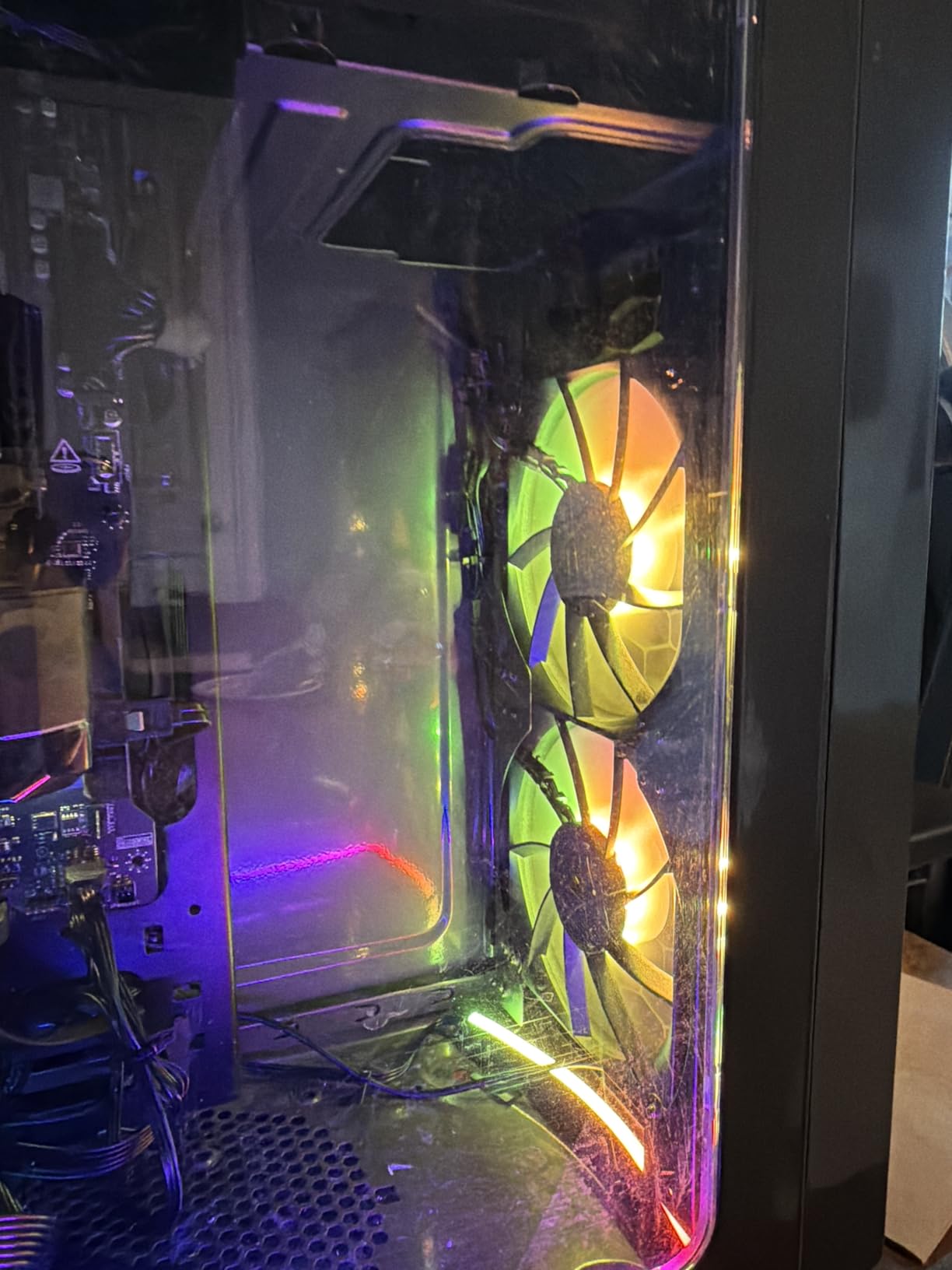 RS120 ARGB 120mm PWM Fans - Daisy-Chain Connection - Low-Noise - Magnetic Dome Bearing - Triple Pack - Black customer photo 1