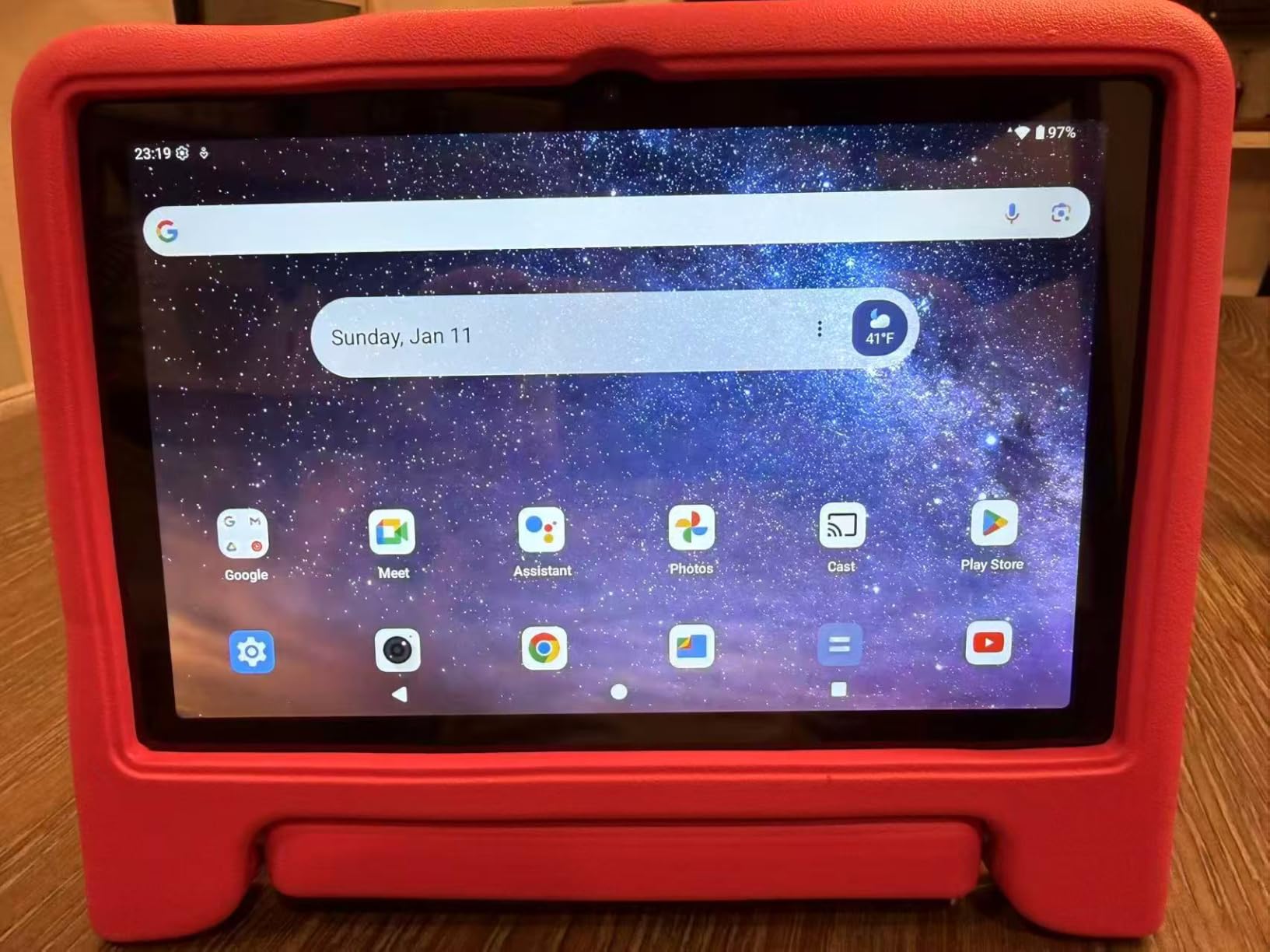 Android 15 Kids Tablet, 2025 Upgraded 10.1 Inch Tablets with Octa-core Processor, 6000mAh Battery, Kid Space, Parental Control,Pre-Loaded Kids Apps, 2.4/5GHZ Dual WiFi, Case Included, Red customer photo 1