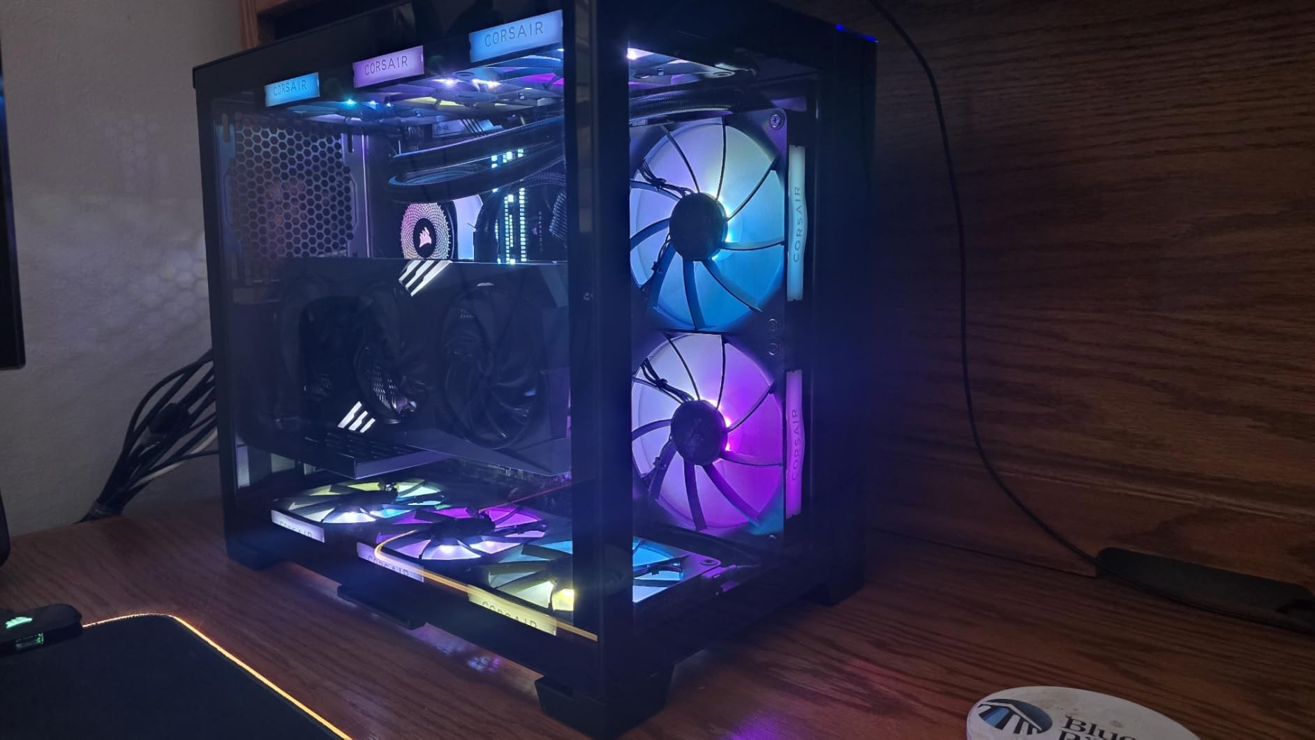 CORSAIR iCUE Link Titan 280 RX RGB Liquid CPU Cooler - 280mm AIO - Low-Noise - FlowDrive Cooling Engine - Intel LGA 1851/1700, AMD AM5/AM4 - 2X RX140 RGB Fans - iCUE Link System Hub Included - Black customer photo 1