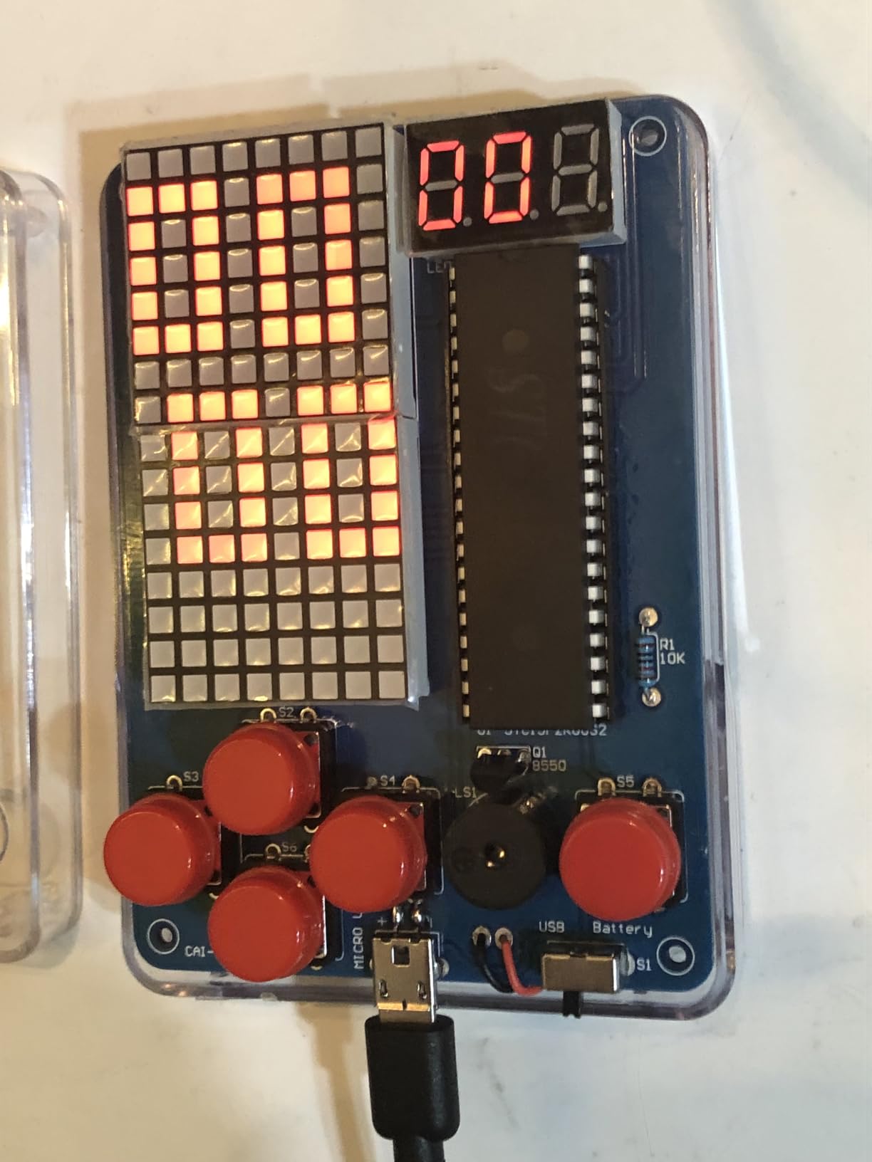 PEMENOL DIY Game Soldering Kit for Beginners, 4 Retro Games STEM Electronics Project with Adjustable Brightness, Music Switch, Acrylic Case, Educational Solder Practice Kit for School Present customer photo 1