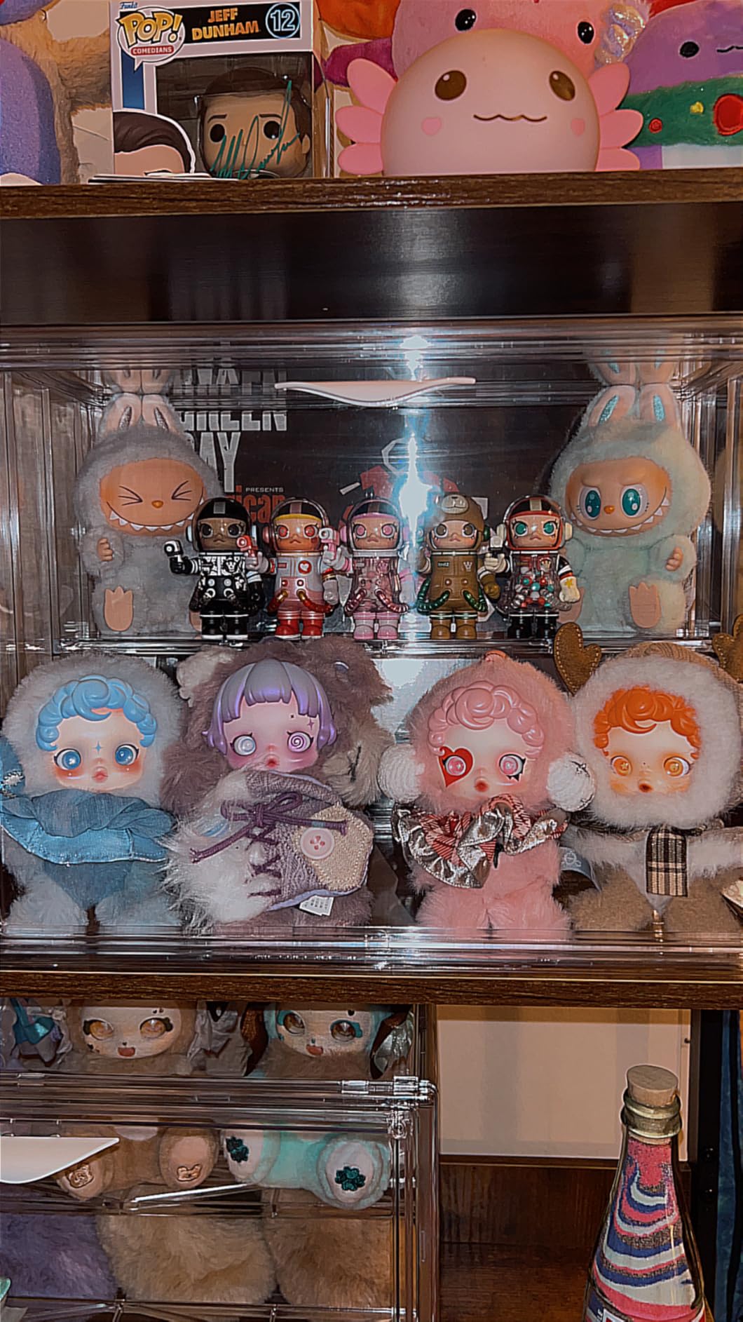 Acrylic Display Case for Collectibles 3 Layer Adjustable Figure Display Cases with Magnetic Door Clear Stackable Display Box for Figures Showcase 2Pack customer photo 2