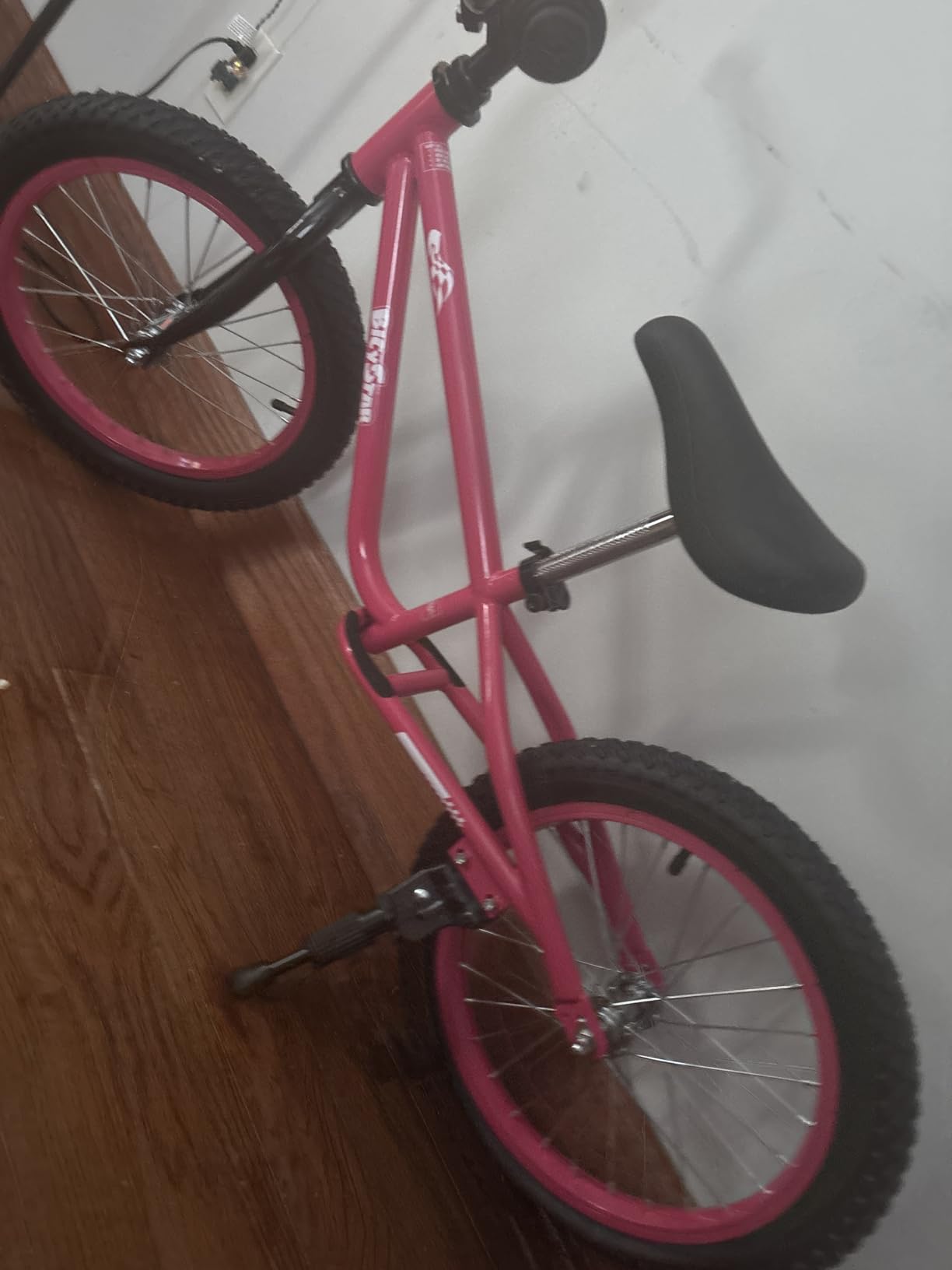 Kids Balance Bike with Real Rubber Air Tires - 16 Inch Big Kid Bicycle Ages 5-8, Adjustable Seat & Handlebars, Lightweight No Pedal Training Bike (Blue) customer photo 1