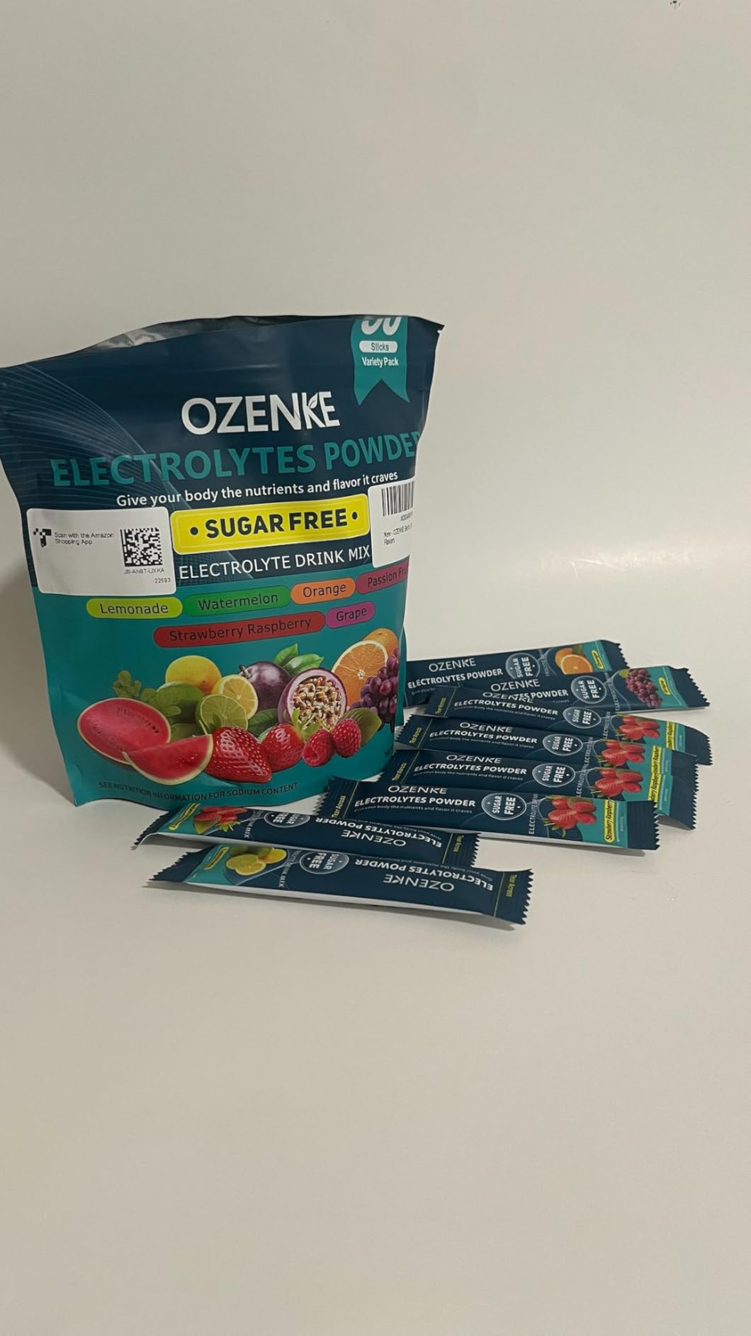 Electrolytes Powder Packets, 30 Sticks Hydration Packets Sugar Free, Electrolyte Drink Mix Travel Electrolyte Packets for Rapid Hydration, 6 Flavors customer photo 2