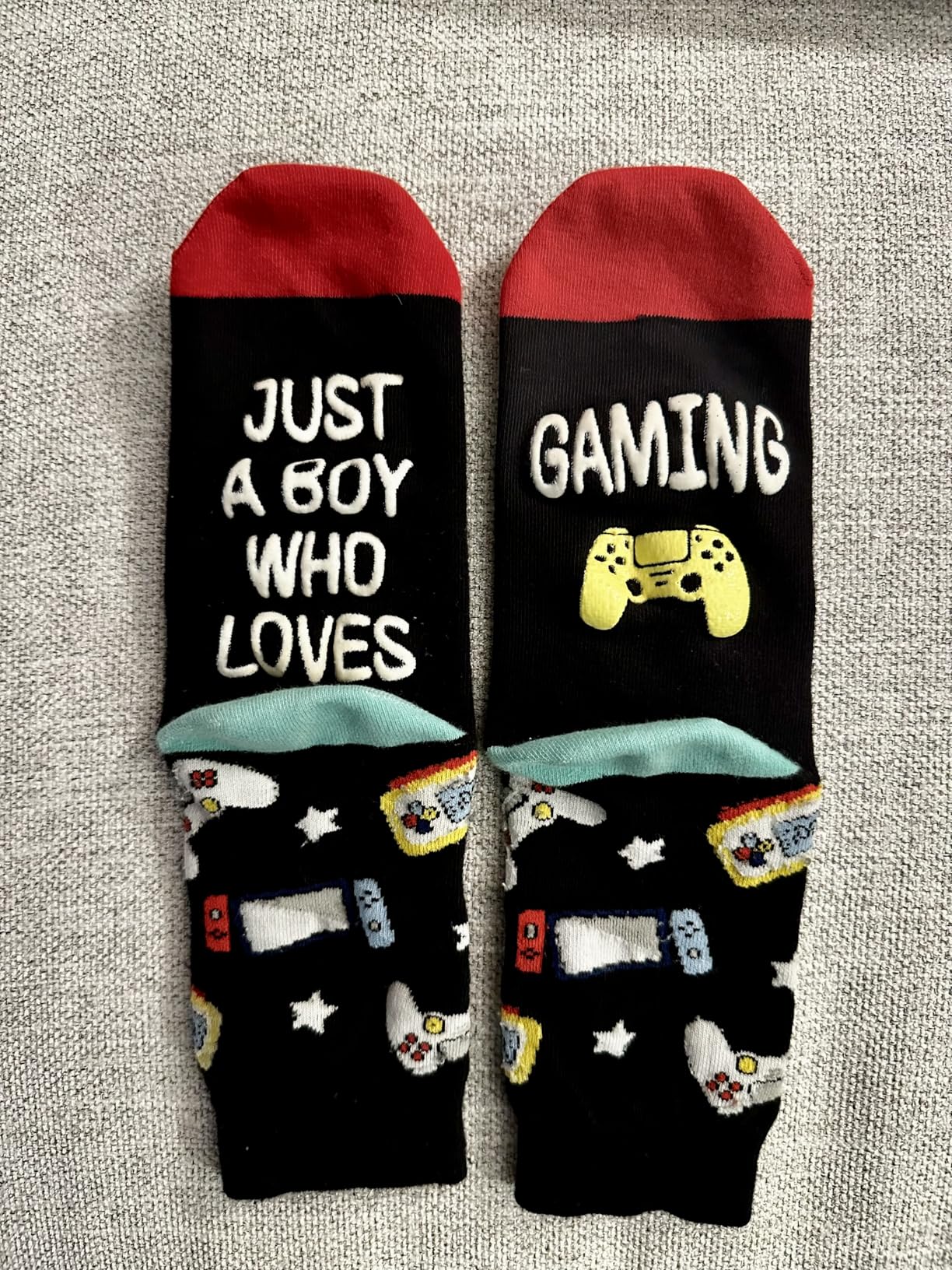 Gamer Gifts for Teens Boys - Sports and Gaming Socks for Kids Aged 4-18, Stocking Stuffers customer photo 2