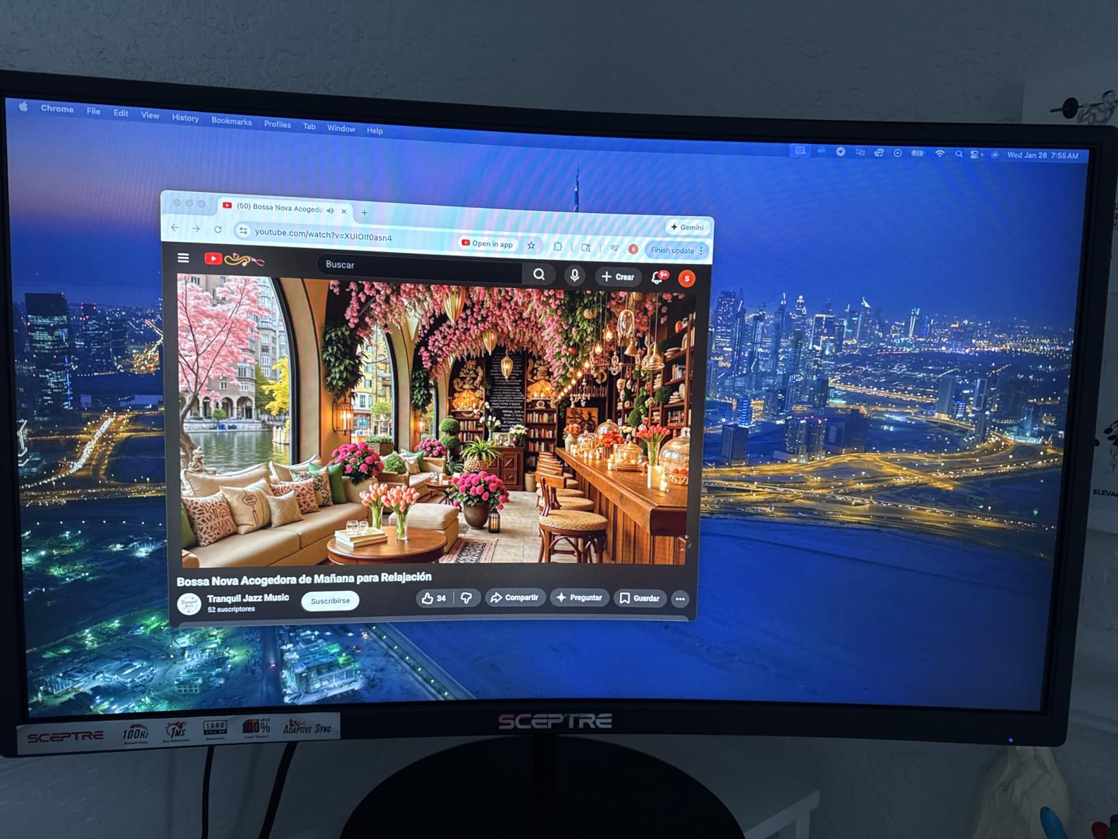 Kado Dual Monitor Setup - 2-Pack 24 inch Curved 1500R 1920x1080 Computer Monitor 75Hz VESA Mount HDMI Office Gaming Built-in Speakers (C24 Dual Series) customer photo 1