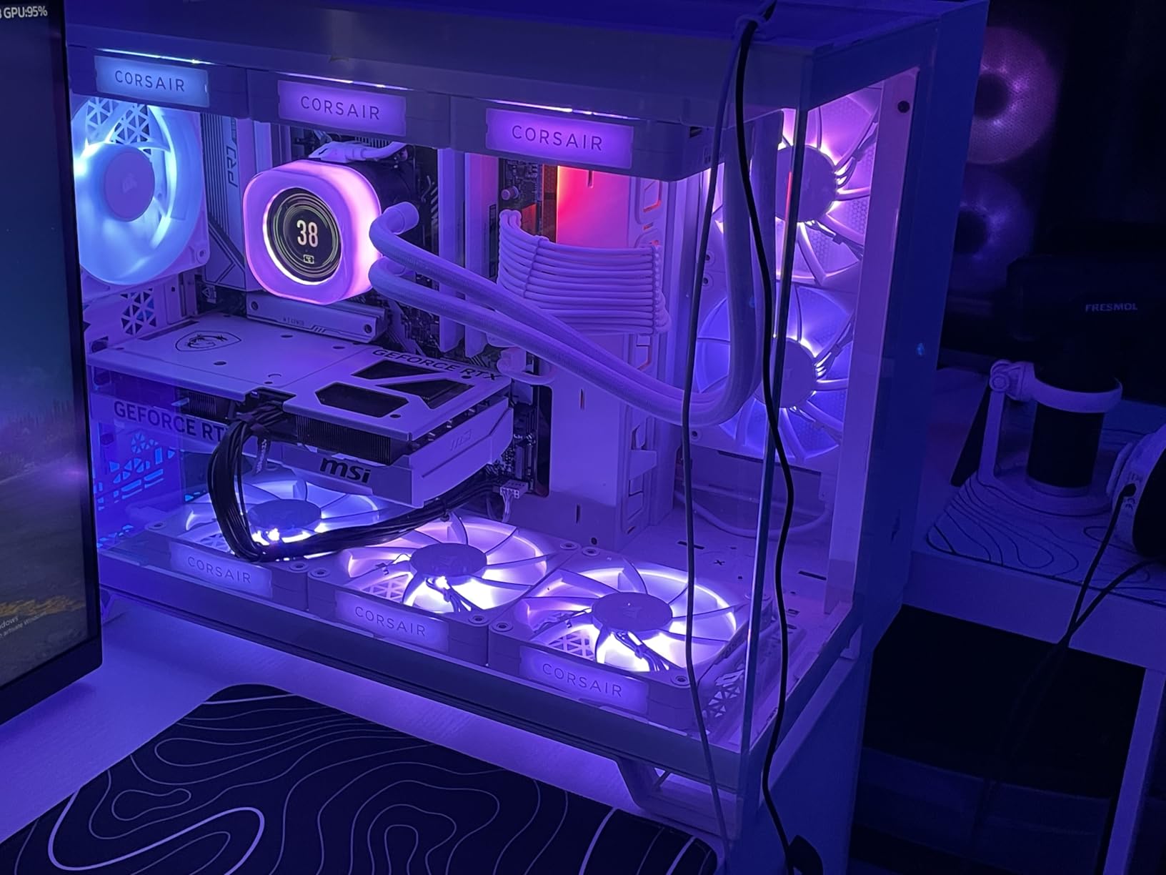 iCUE Link RX140 MAX RGB 140mm PWM Thick Fan - High-Static Pressure - Magnetic Dome Bearing - Single Fan - White customer photo 1