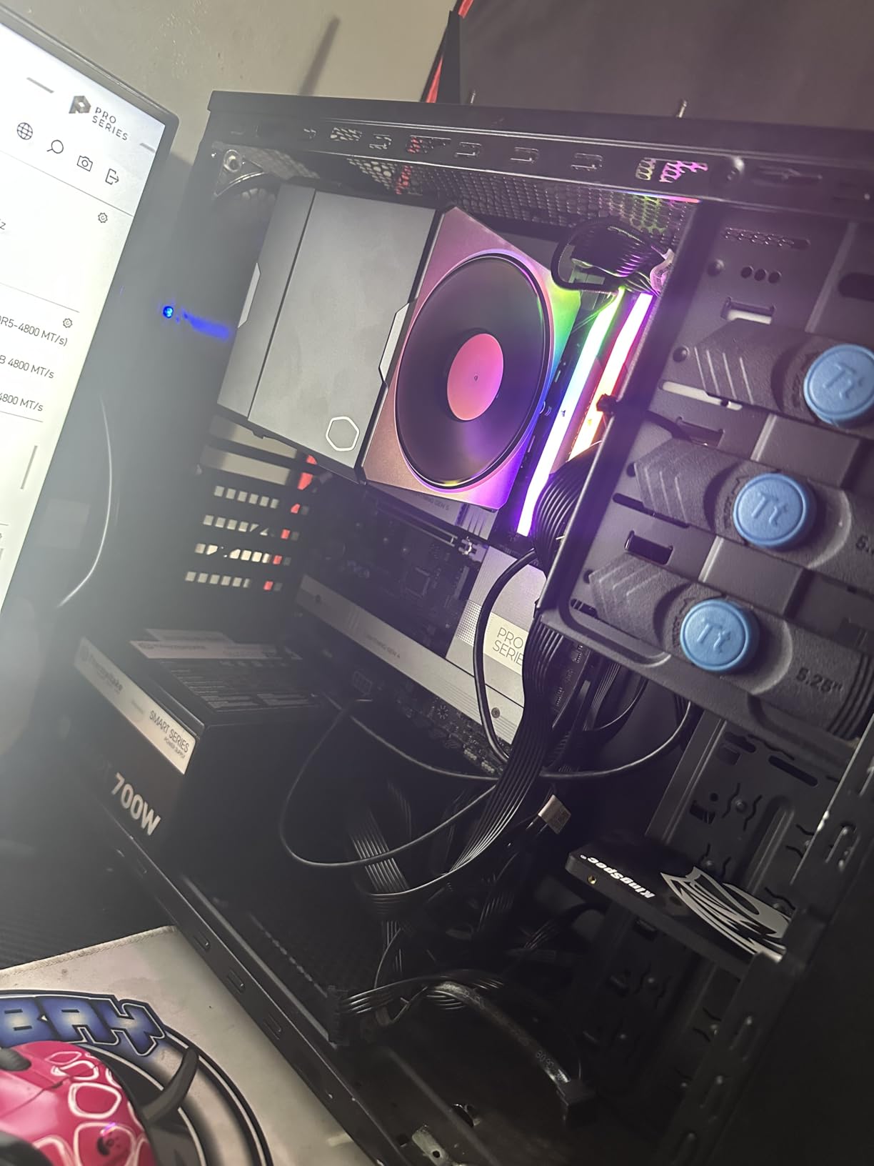 CORSAIR Vengeance RGB DDR5 RAM 16GB (2x8GB) 5200MHz CL40 Intel XMP iCUE Compatible Computer Memory - Black (CMH16GX5M2B5200C40) customer photo 2