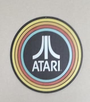 Open Road Brands Atari Vintage Stripes Round Metal Sign - Retro Atari Wall Decor for Game Room or Man Cave customer photo 1