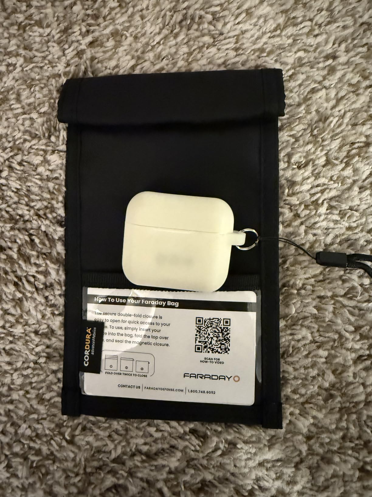 Faraday Defense Faraday Bag Jacket Pro for Phones | Magnetic Closure, Shielding - Law Enforcement & Military, Travel & Data Security, Privacy, Anti-Tracking Anti-Hacking Black (Phone Vertical) customer photo 1