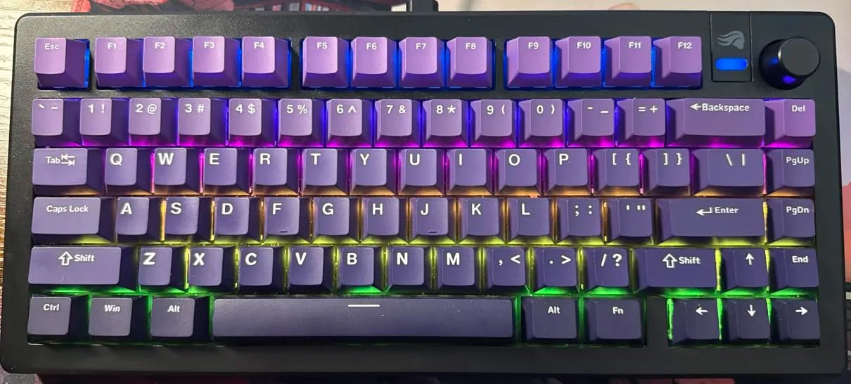 Glorious Gaming - GMMK 3 Barebones Custom Gaming Keyboard Kit with Knob, 75% Mechanical Keyboard, Modular Gasket System, Hotswappable MX, Sound Dampening Foam, Aluminum Switch Plate (Black) customer photo 1