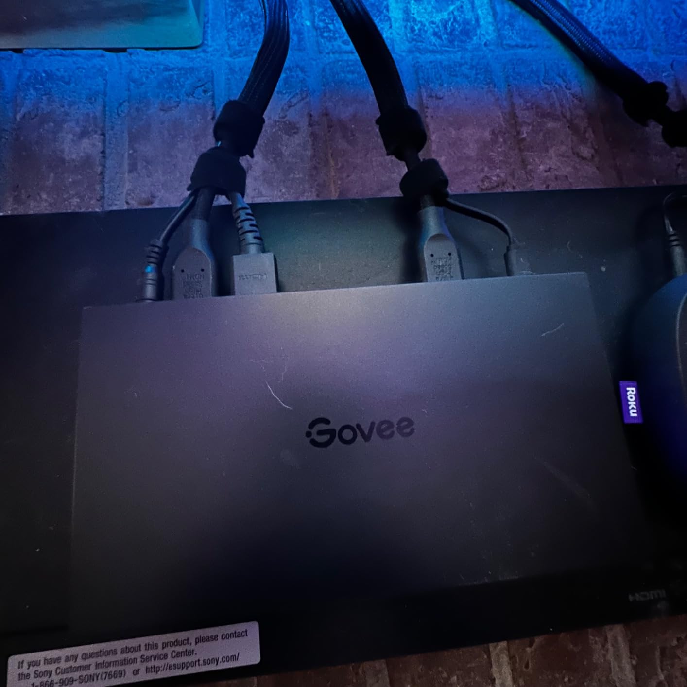 HDMI 2.1 Sync Box 2, AI Sync Box with TV Backlight, Supports 8K@60Hz, 4K@144Hz, VRR and ALLM, Works with SmartThings, Matter and Alexa, RGBIC LED Light Strip for 75-85 inch TVs, 75 LEDs/m customer photo 2