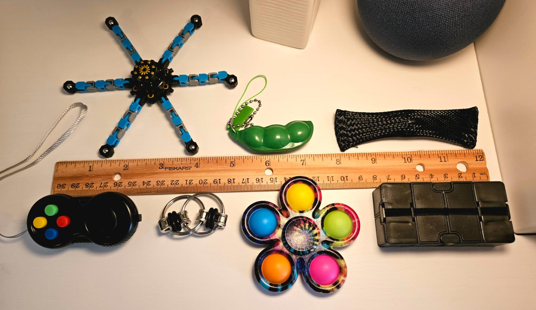 Fidget Toys 7 Pack, Relieves Stress Anxiety Fidget Toys for Kids and Adults with ADD, ADHD, Autism or Anxiety, Easter Basket Stuffers Gift for Kids Teen Cool Gadget customer photo 2