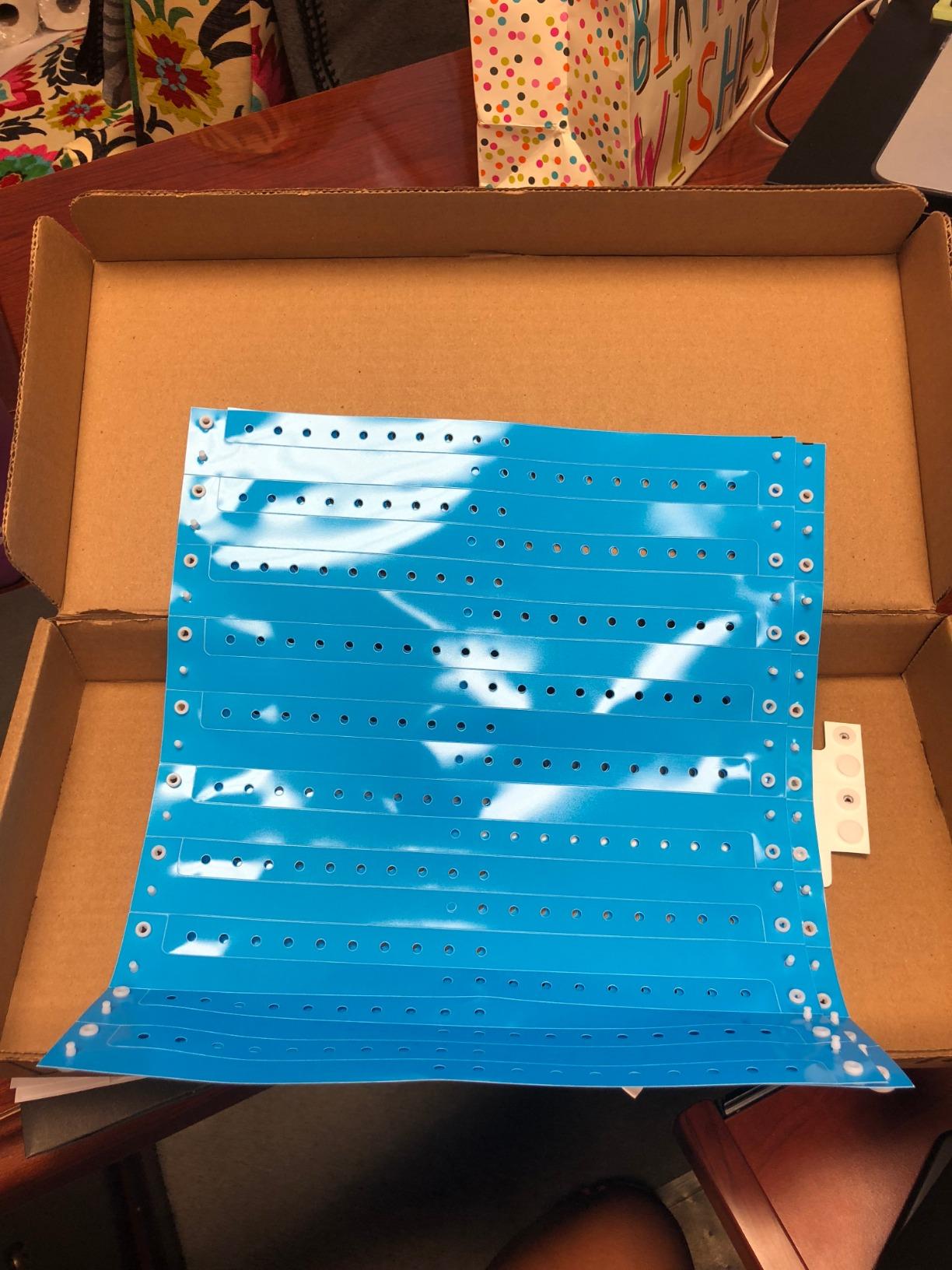 500 WristCo Variety Pack Holographic Plastic Wristbands for Events - Extended Wear, Glowing Color Prevents Reuse - Premium-Grade Bracelets for Hospital & Medical ID, Party & VIP Identification customer photo 2