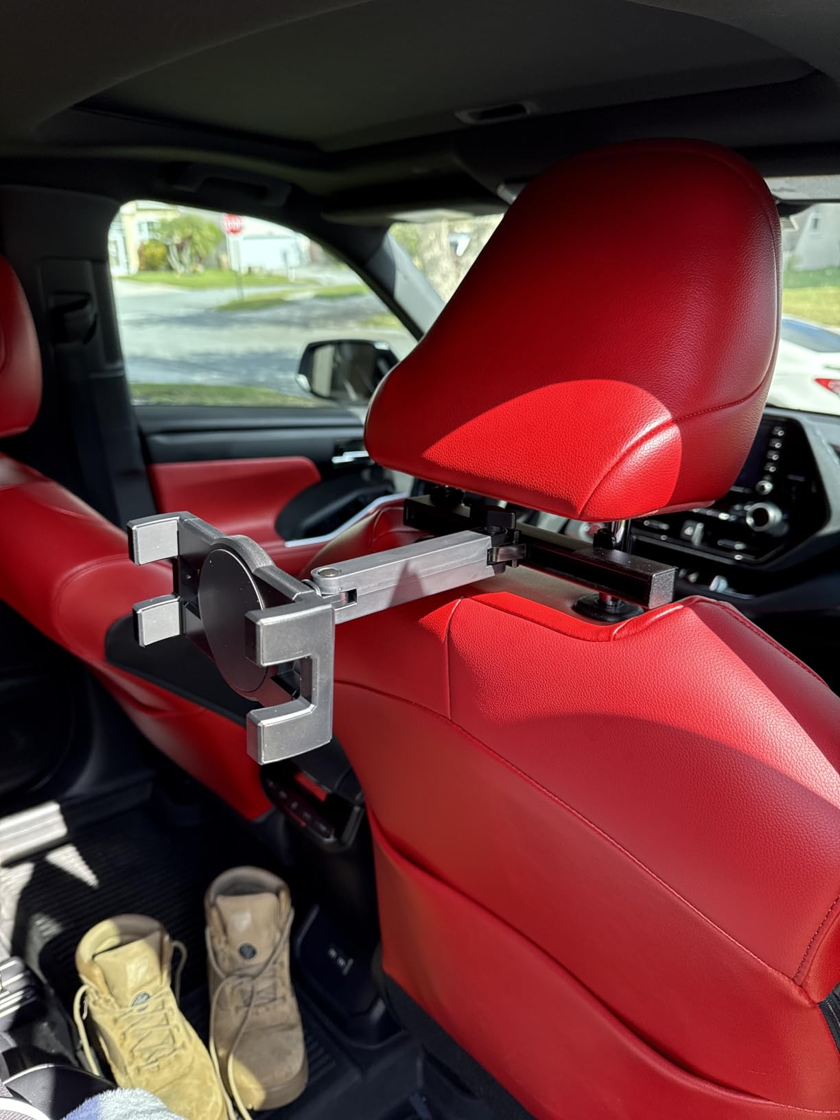 Tablet Holder for Car Headrest, [3 in 1 Adjustable Extension Arm] iPad Car Mount for Back Seat, Road Trip Essentials for Kids, for 4.7-12.9'' Like iPad Pro, Air, Mini, Galaxy, Fire HD Tablet customer photo 2