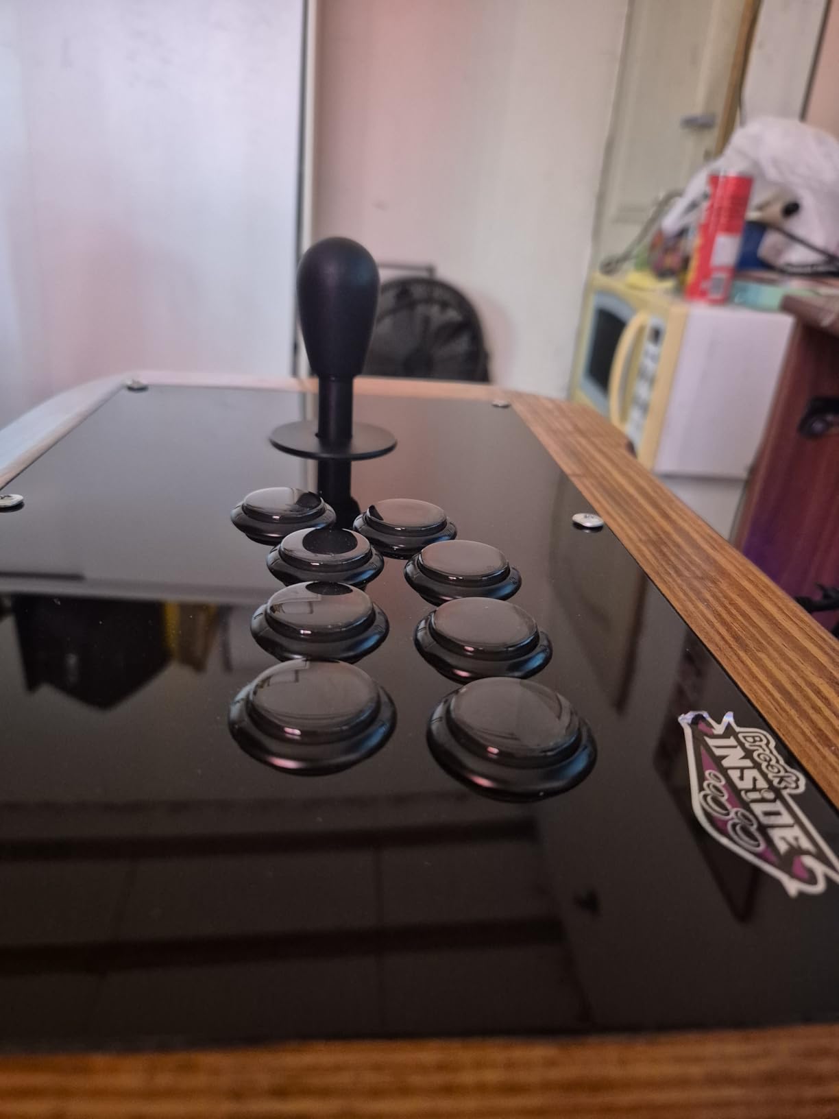 qanba Gravity KT Arcade buttons Mechanical 30mm Snap-in Mechanical Pushbutton (Boxed (Clear Red 30mm) customer photo 2