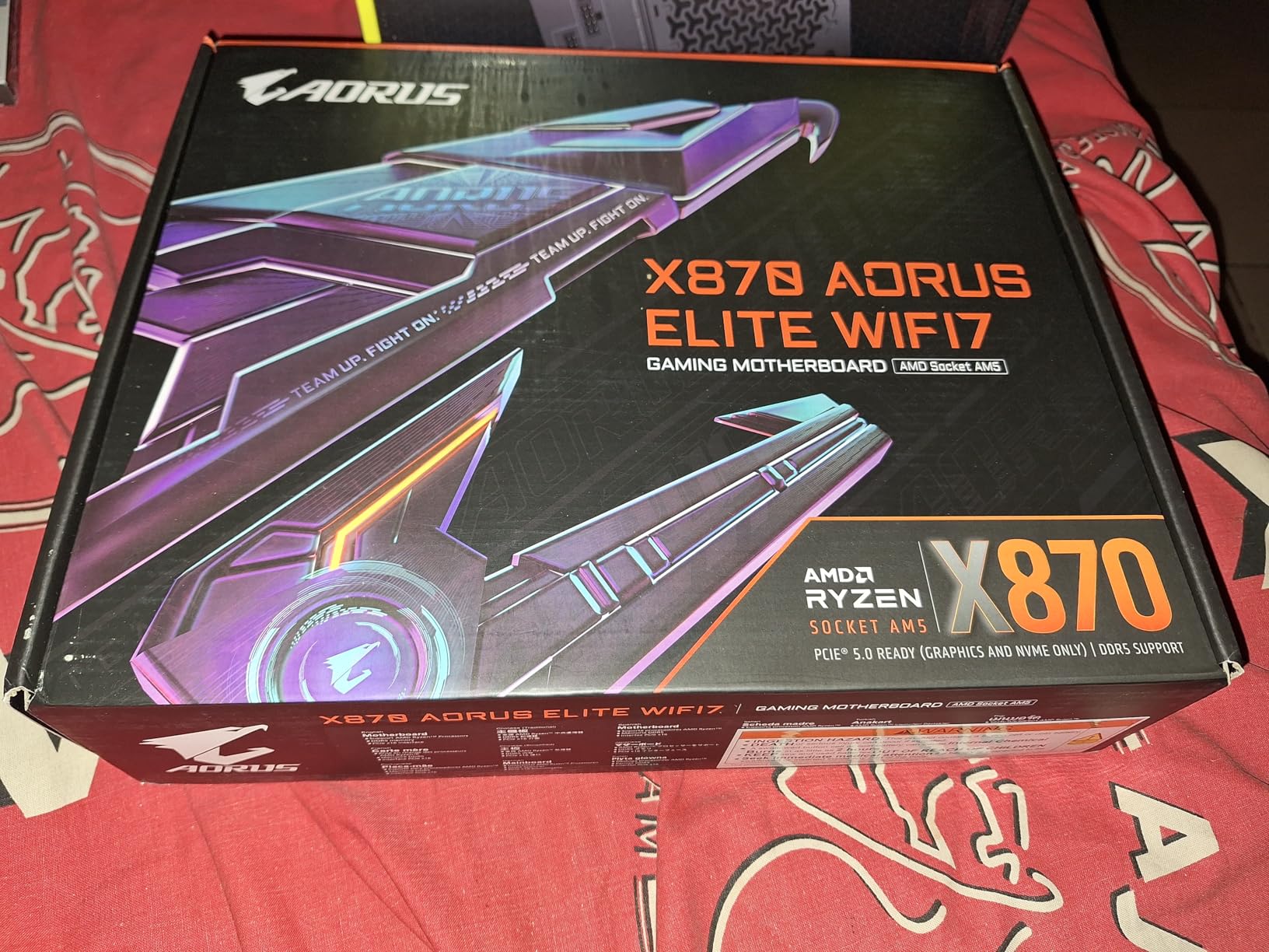 GIGABYTE X870 AORUS Elite WIFI7 AMD AM5 LGA 1718 Motherboard, ATX, DDR5, 4X M.2, PCIe 5.0, USB4, WIFI7, 2.5GbE LAN, EZ-Latch, 5-Year Warranty customer photo 2