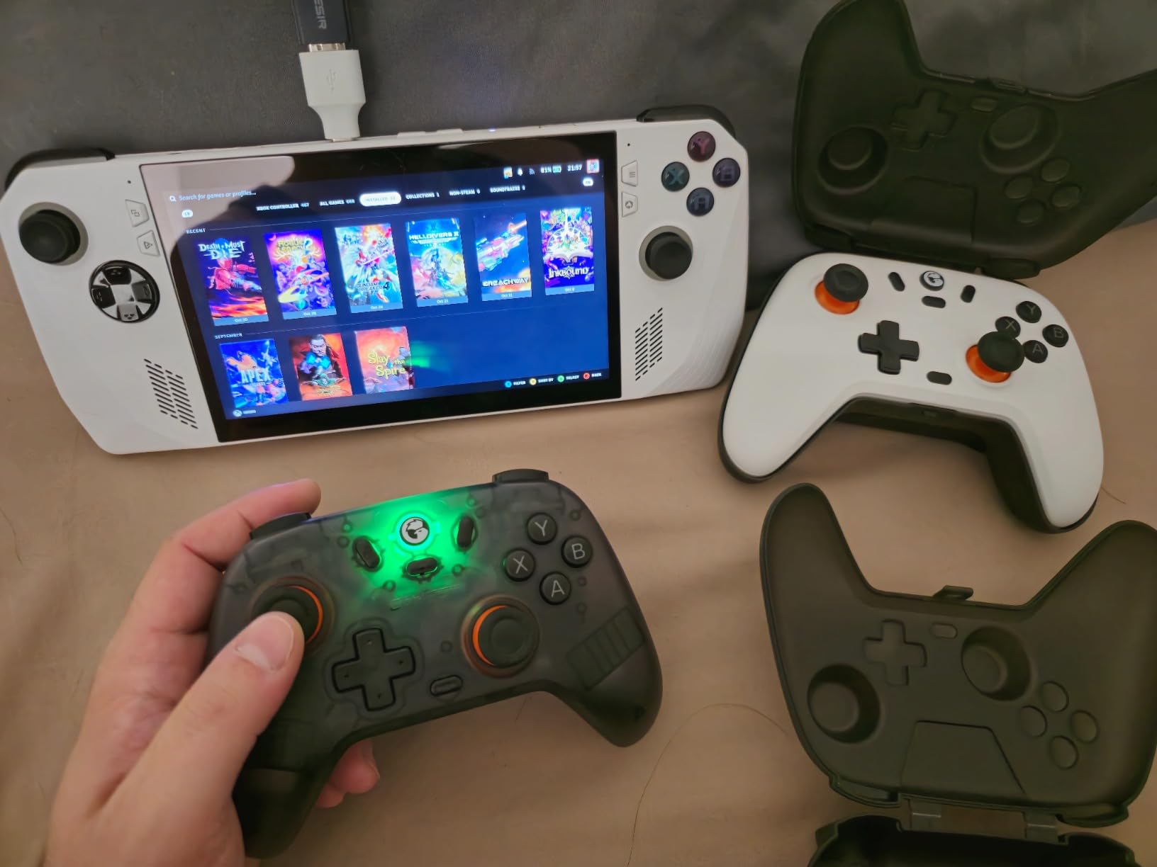 GameSir Nova Lite Wireless Gamepad for PC, Android, iOS, Switch & Steam Deck - Green Controller with Hall Effect Joysticks, Turbo Mode, Dual Vibration, Bluetooth & 2.4G - Green customer photo 1